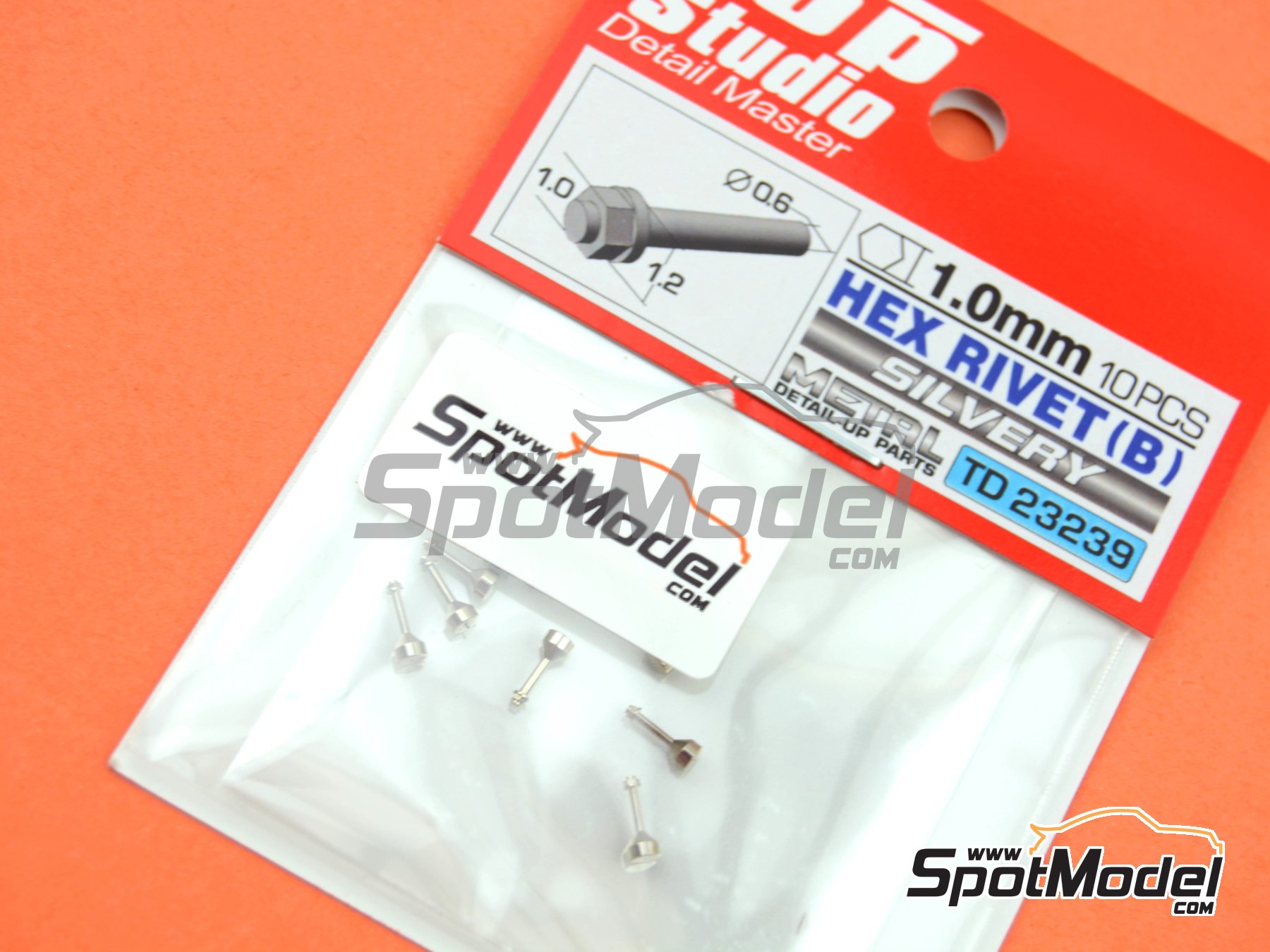 Top Studio: Nuts - Hex nut with bolt 1.0mm - 10 units (ref. TD23239) |  SpotModel