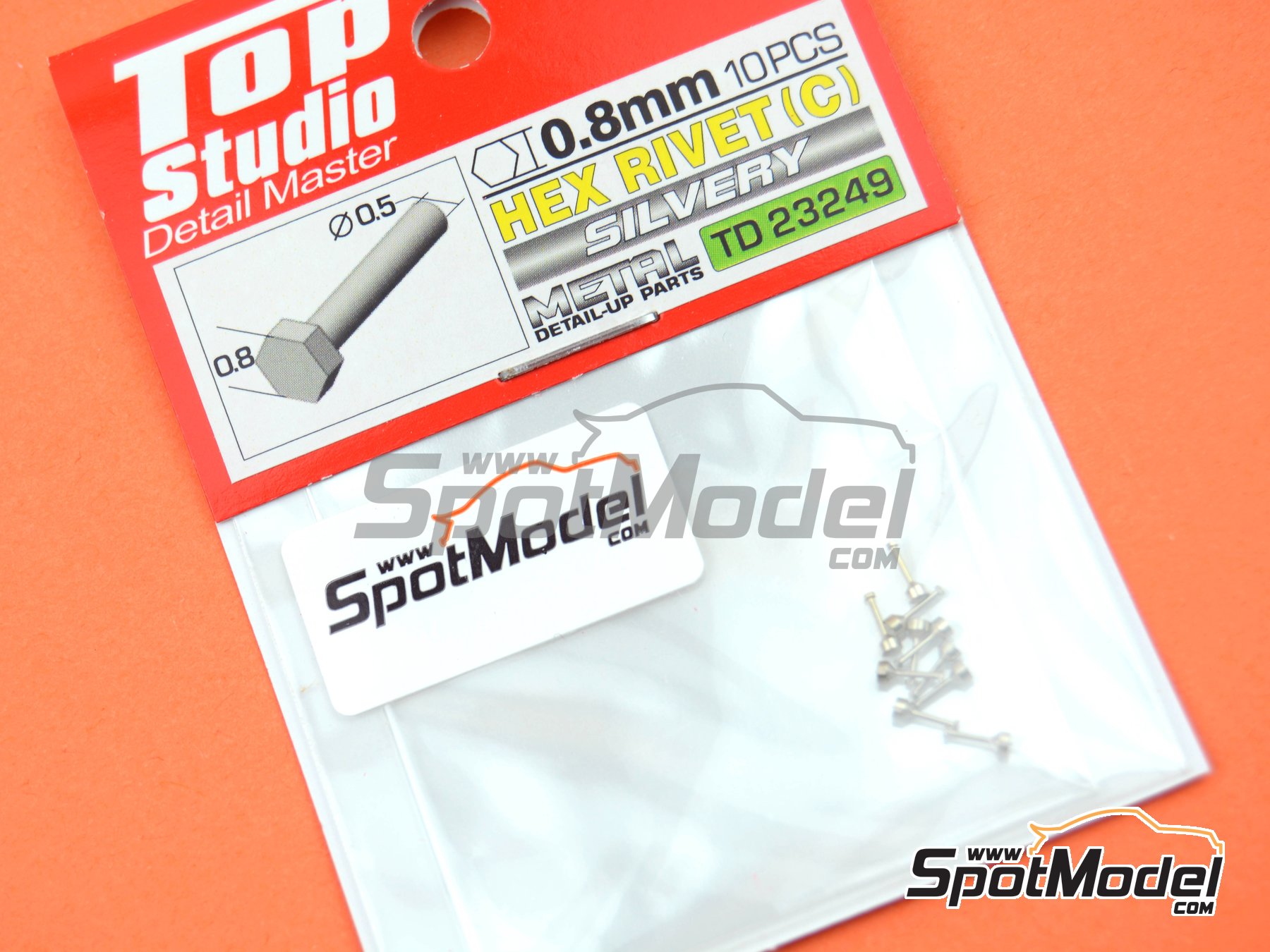 Image 2: Hex nuts 0.8mm | Nuts manufactured by Top Studio (ref.&nbsp;TD23249)