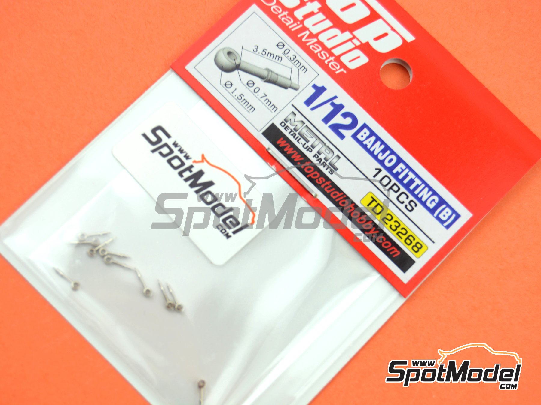 Image 5: Banjo fitting | Detail in 1/12 scale manufactured by Top Studio (ref.&nbsp;TD23268)