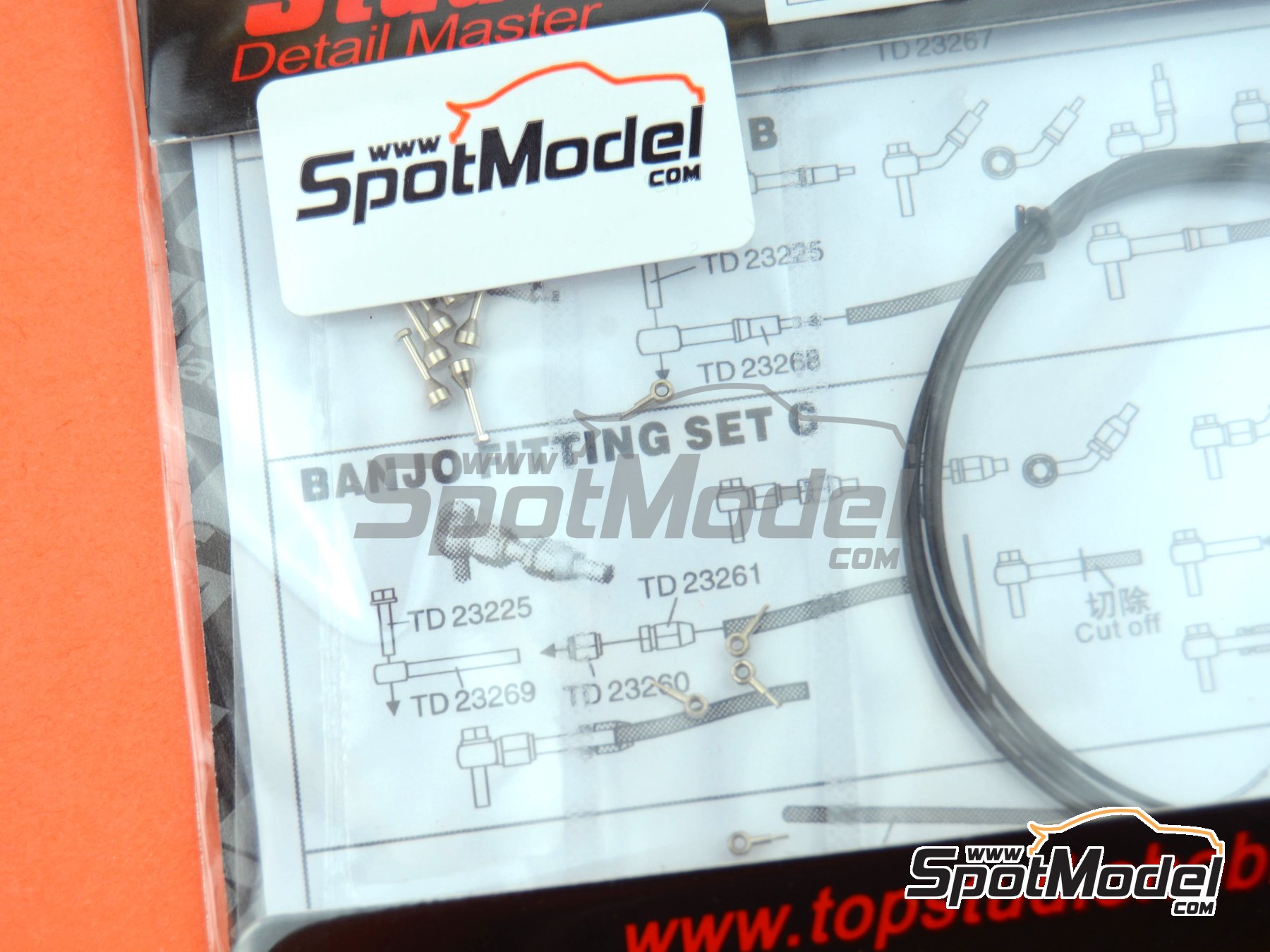 Image 5: Juego de racores completos tipo banjo | Detalle en escala&nbsp;1/12 fabricado por Top Studio (ref.&nbsp;TD23270)