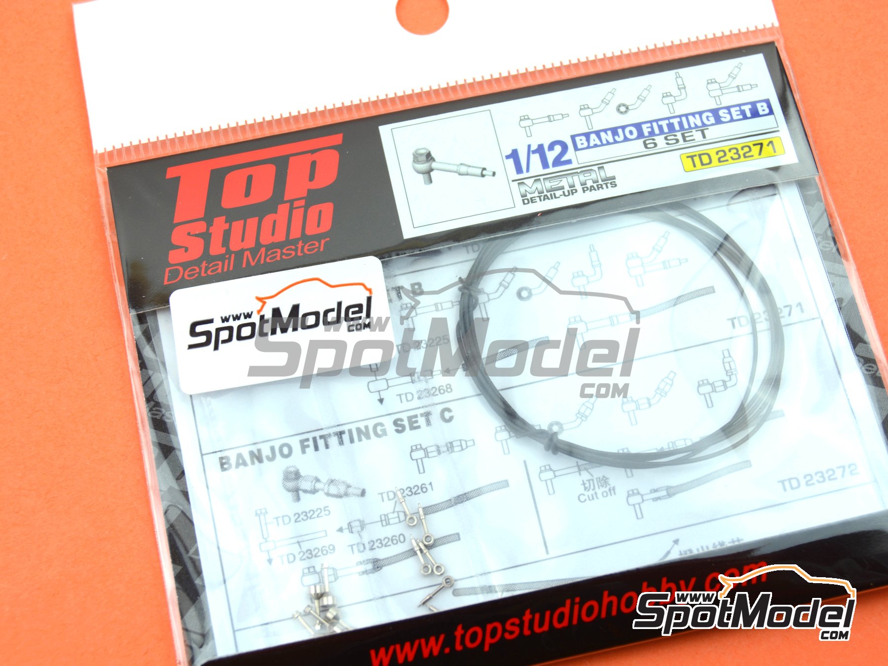 Image 5: Banjo fitting set | Detail in 1/12 scale manufactured by Top Studio (ref. TD23271)