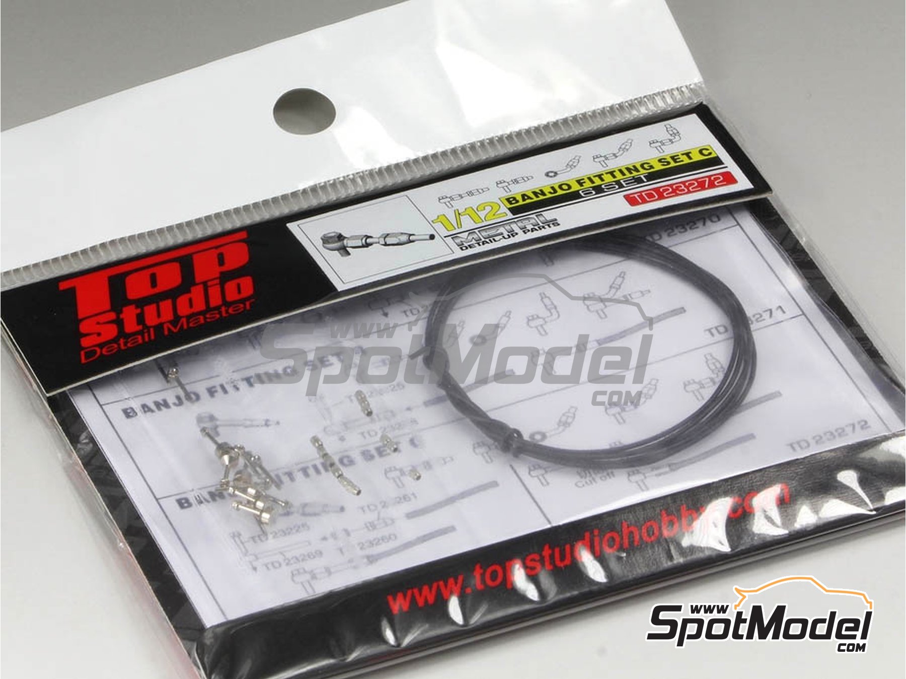 Image 2: Banjo fitting set | Detail in 1/12 scale manufactured by Top Studio (ref.&nbsp;TD23272)