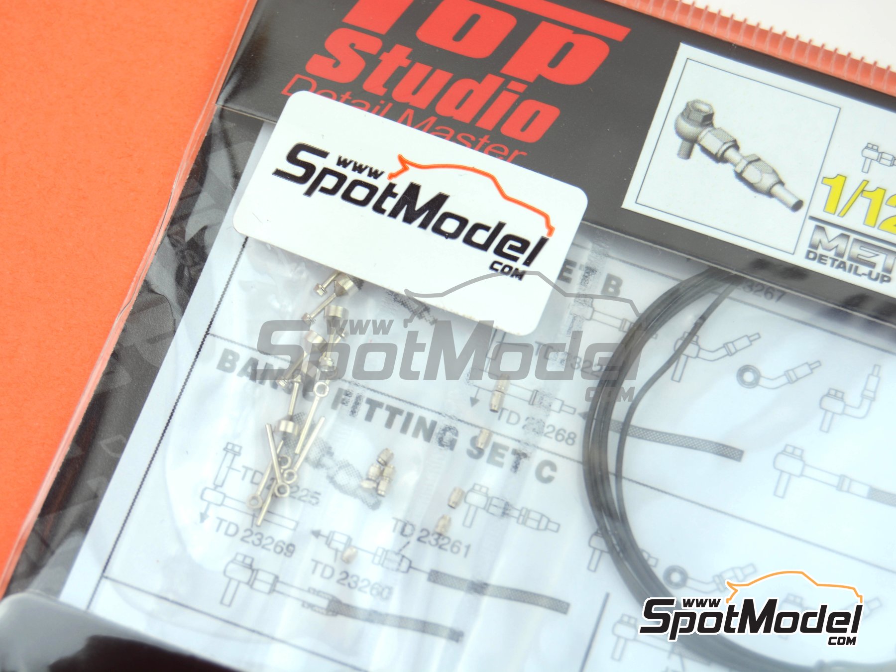 Image 4: Banjo fitting set | Detail in 1/12 scale manufactured by Top Studio (ref.&nbsp;TD23272)