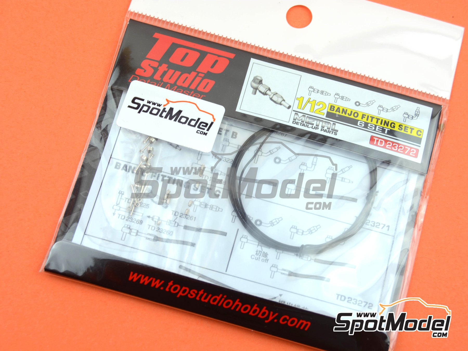 Image 7: Banjo fitting set | Detail in 1/12 scale manufactured by Top Studio (ref.&nbsp;TD23272)