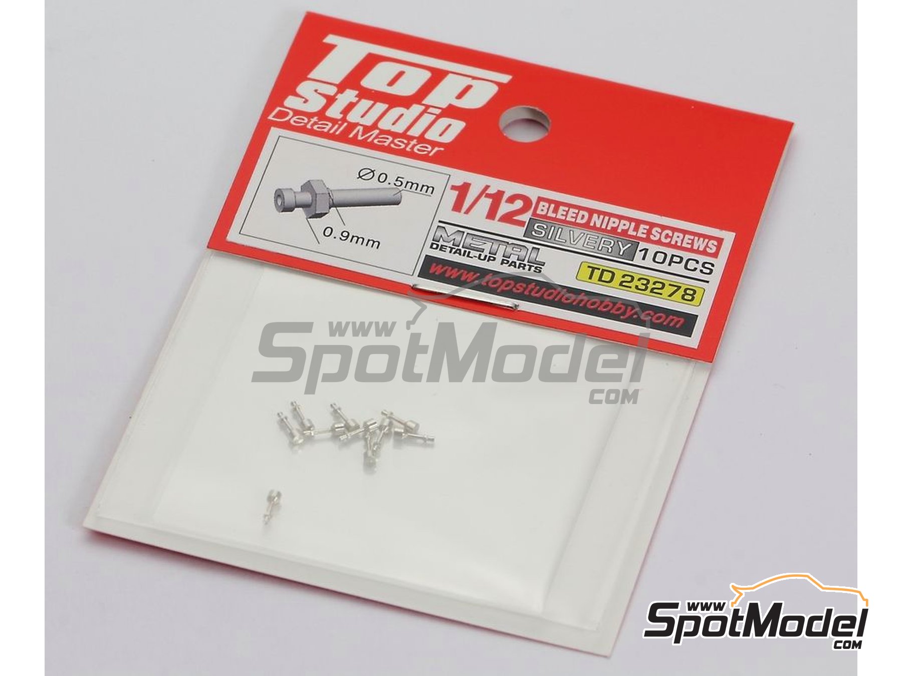 Image 3: Bleed Nipple Screws | Detail in 1/12 scale manufactured by Top Studio (ref. TD23278)