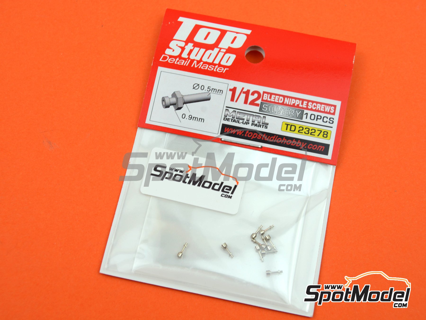 Image 4: Bleed Nipple Screws | Detail in 1/12 scale manufactured by Top Studio (ref. TD23278)