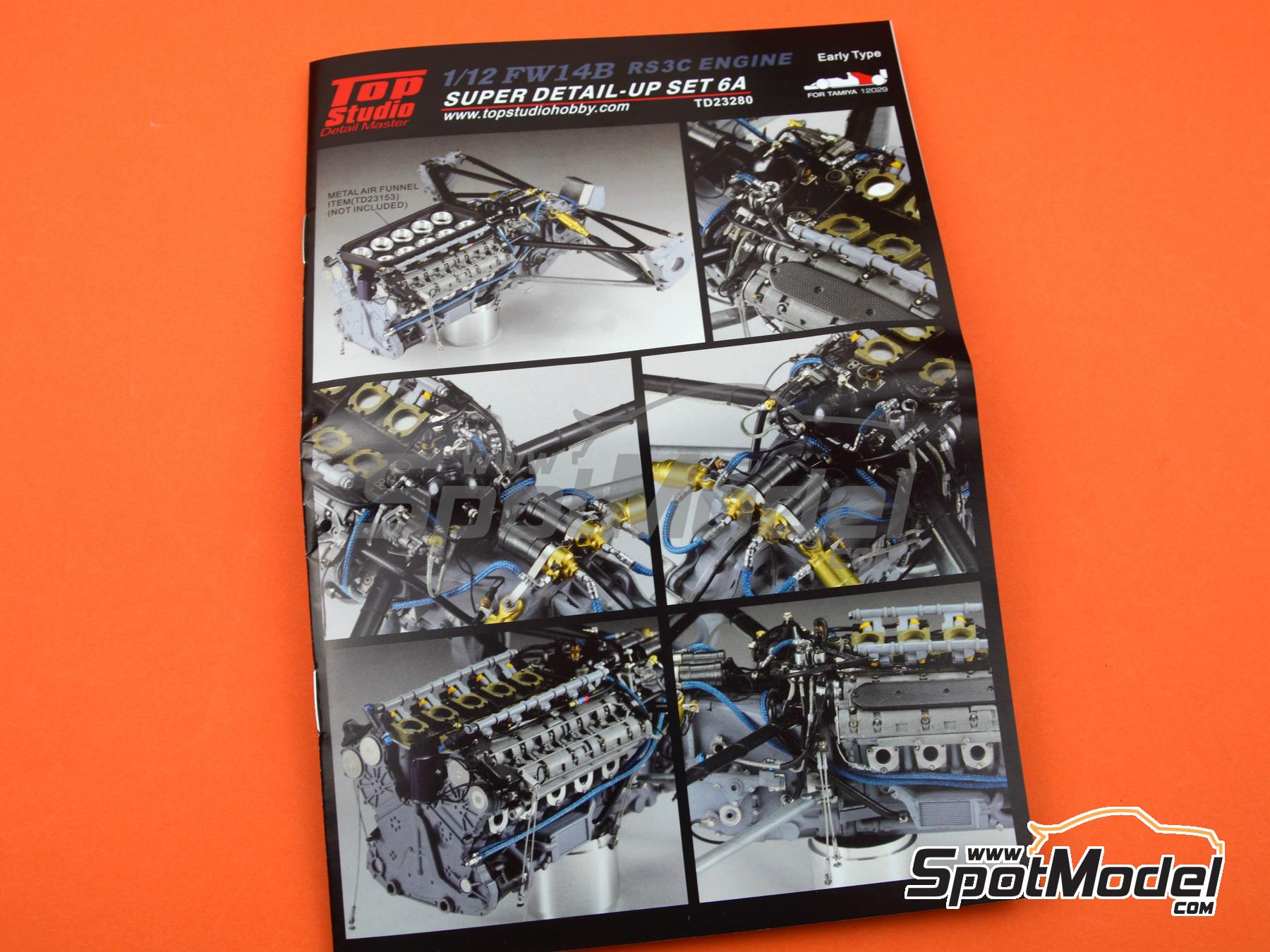 Top Studio 1/12 Williams FW14B Super Detail-up Set Vol.2 for Tamiya kit #12029 