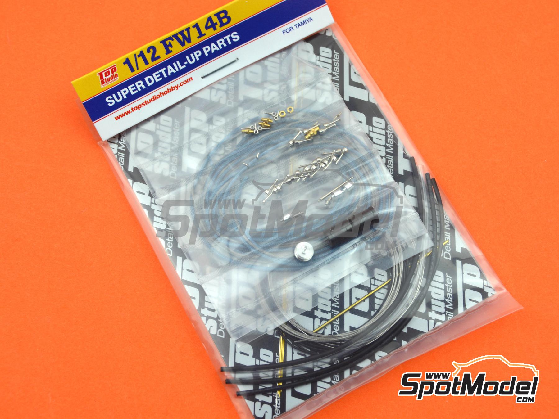 Image 22: Williams Renault FW14B - Motor RS4 -  1992 | Set de mejora y detallado en escala 1/12 fabricado por Top Studio (ref. TD23281)