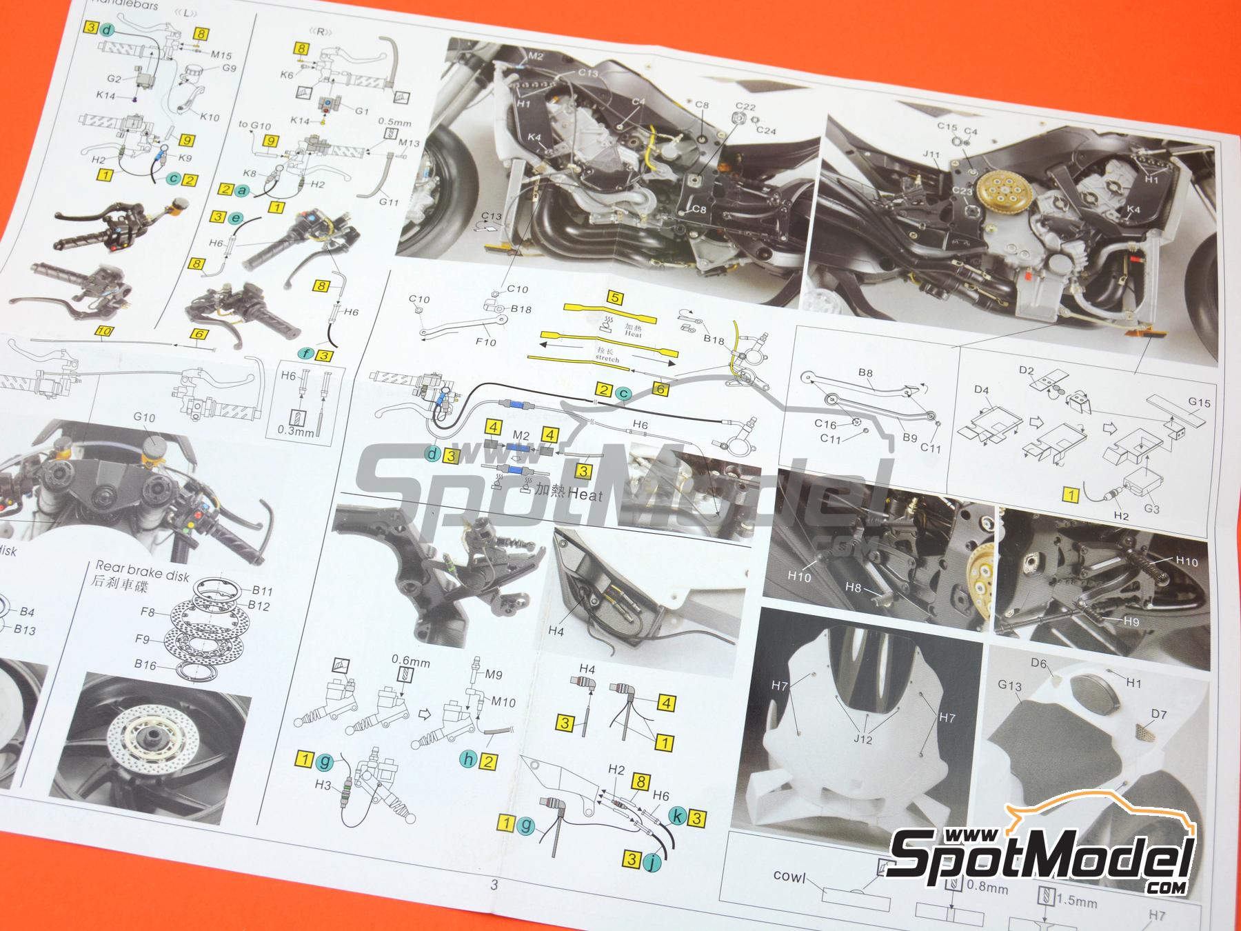 Image 23: Suzuki GSX-RR | Set de mejora y detallado en escala&nbsp;1/12 fabricado por Top Studio (ref.&nbsp;TD23284)