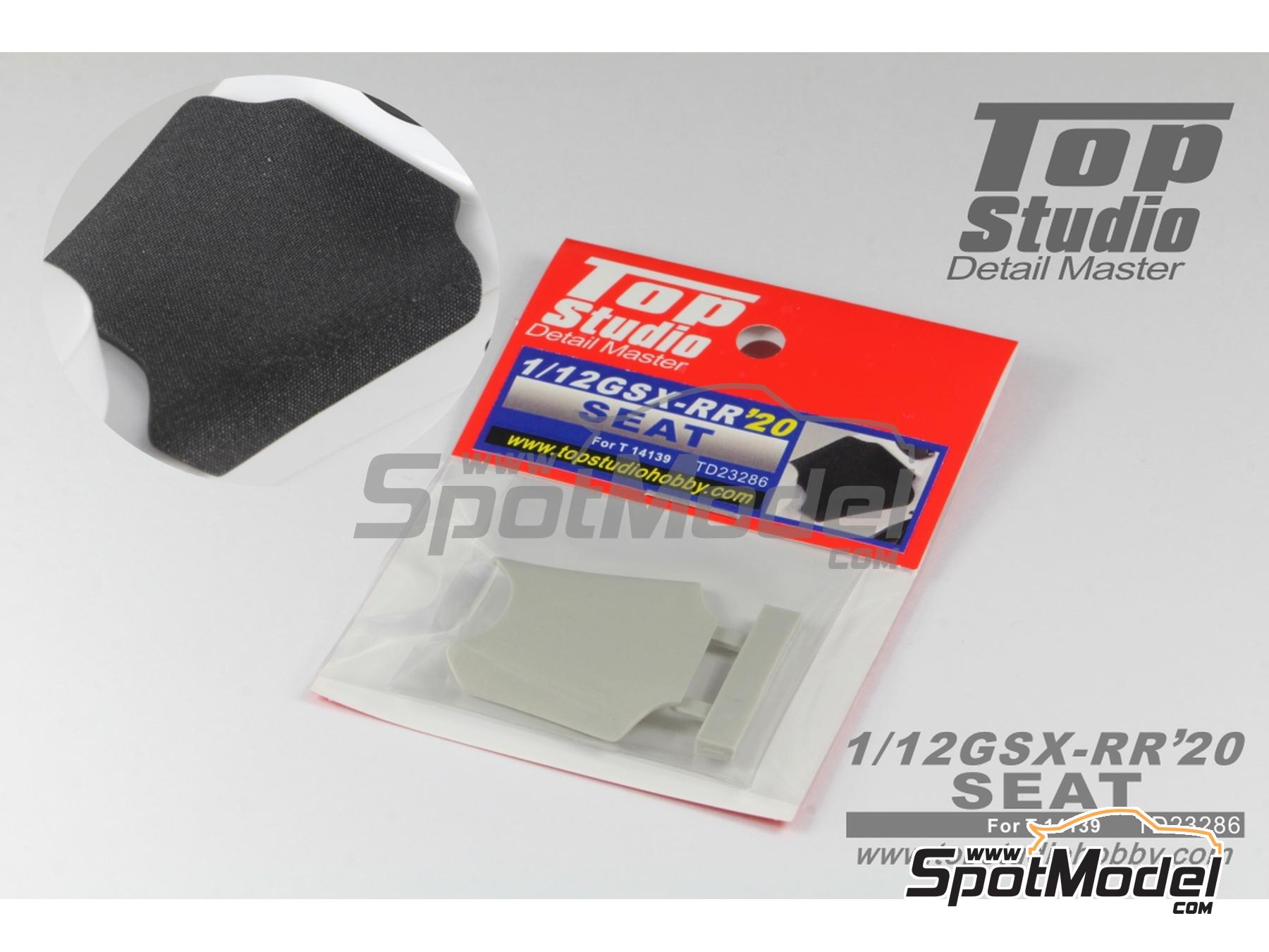 Image 1: Suzuki GSX-RR | Seat in 1/12 scale manufactured by Top Studio (ref.&nbsp;TD23286)