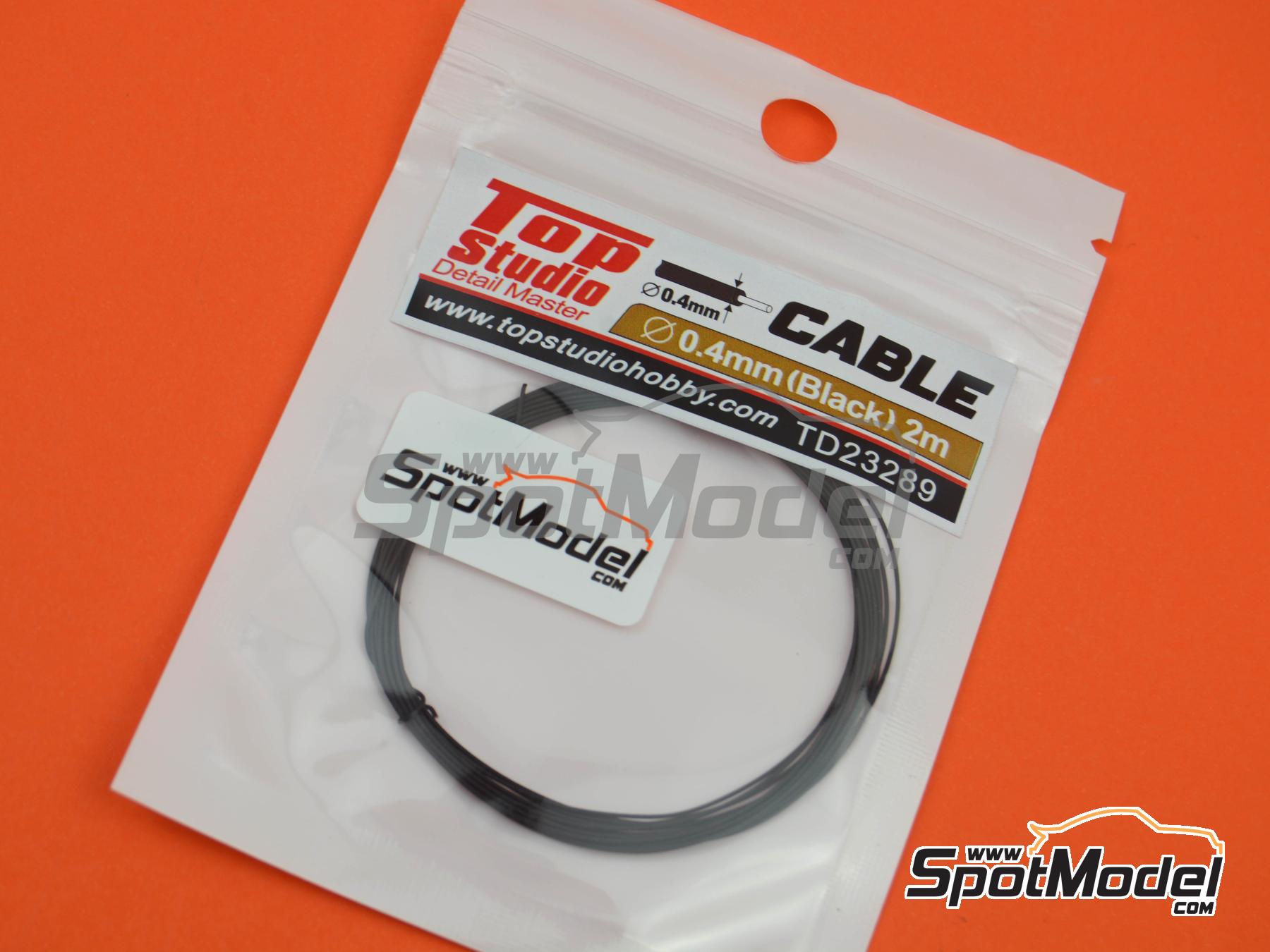 Image 2: Black wire 0,4 mm diameter and 2 meters long | Piping cord manufactured by Top Studio (ref.&nbsp;TD23289)