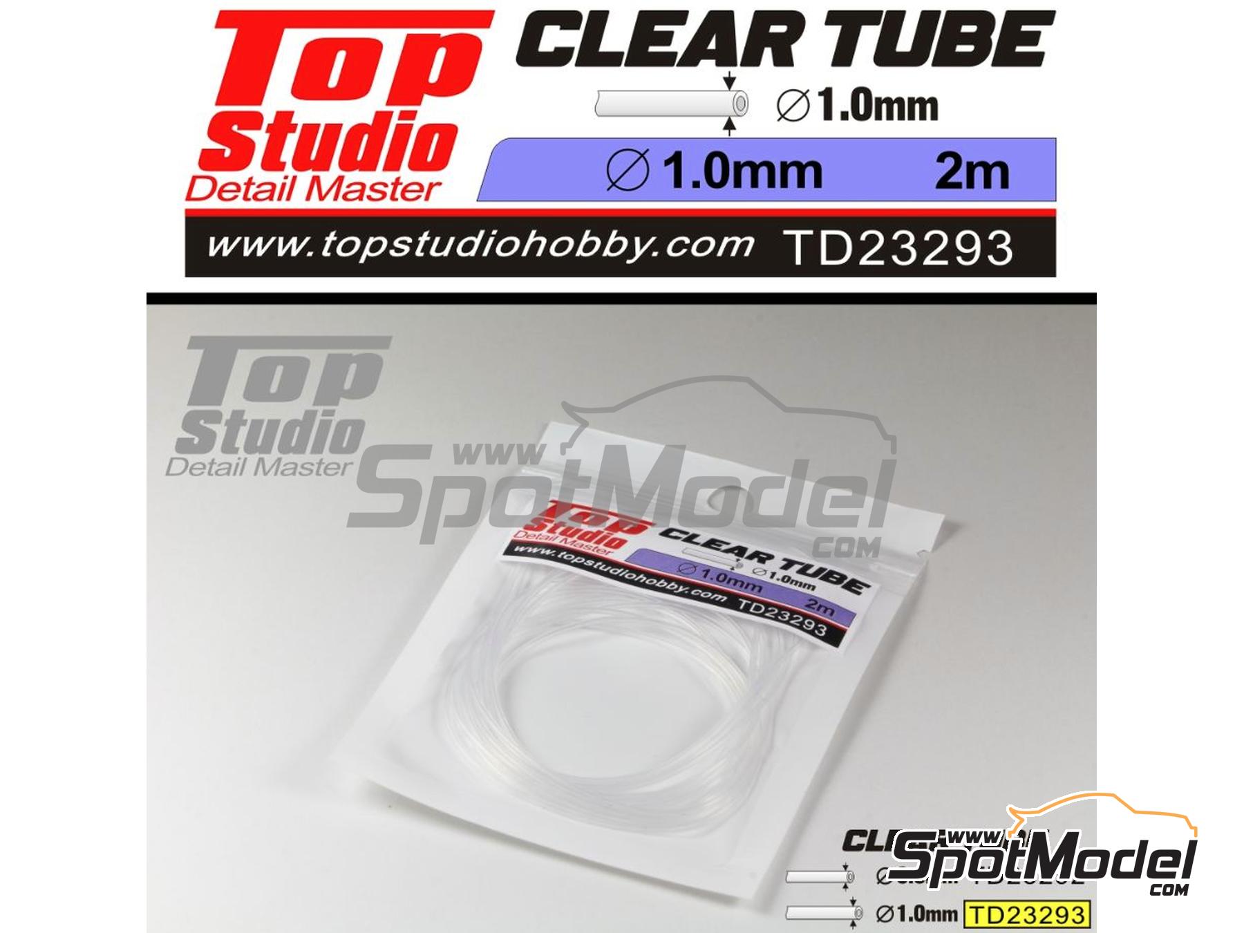 Image 1: Clear tube 1.0 mm diameter and 2 meters long | Pipe manufactured by Top Studio (ref.&nbsp;TD23293)