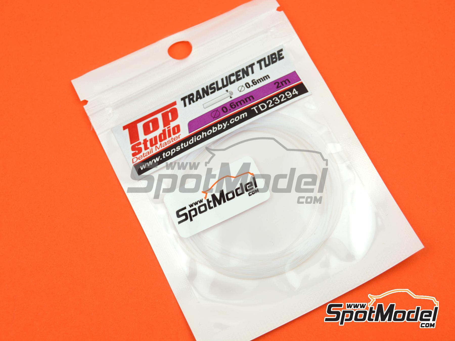 Image 2: Translucent tube 0,6 mm diameter and 2 meters long | Pipe manufactured by Top Studio (ref. TD23294)