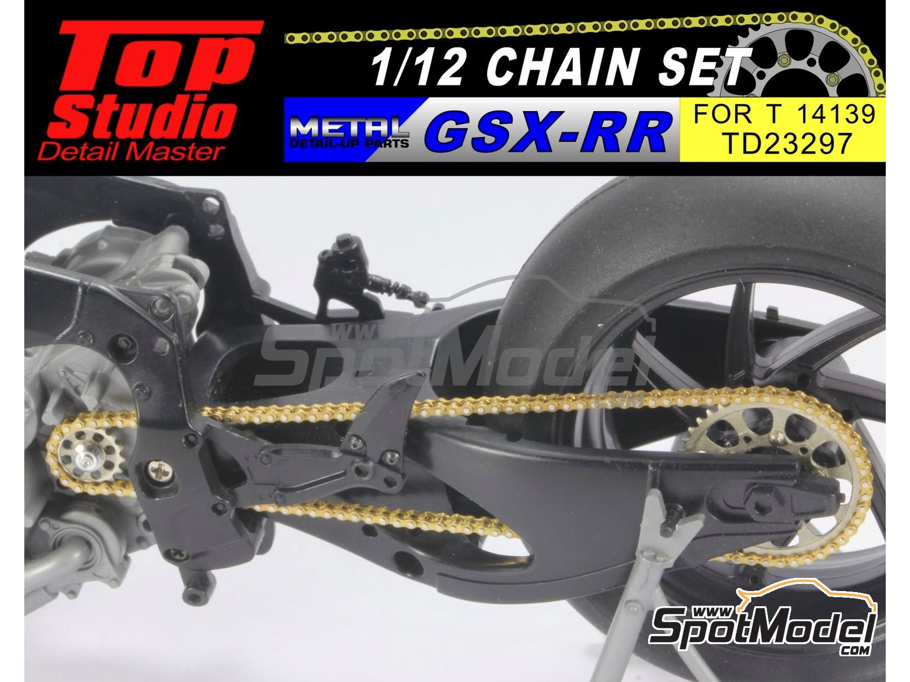 Image 1: Suzuki GSX-RR | Cadena en escala 1/12 fabricado por Top Studio (ref. TD23297)
