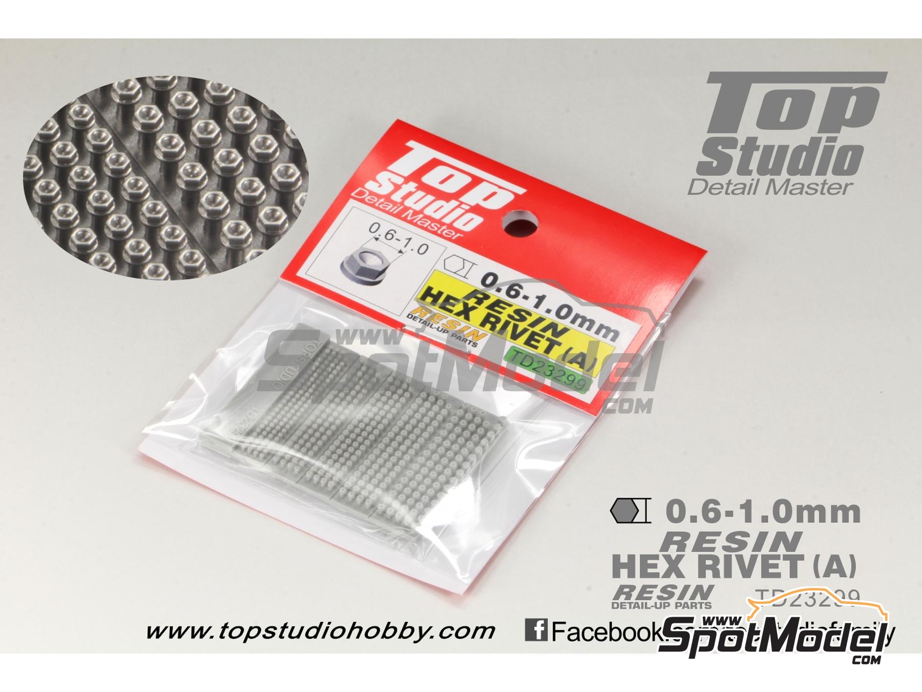 Image 1: Hex nut 0.6 mm to 1 mm (Type A) | Nuts manufactured by Top Studio (ref.&nbsp;TD23299)