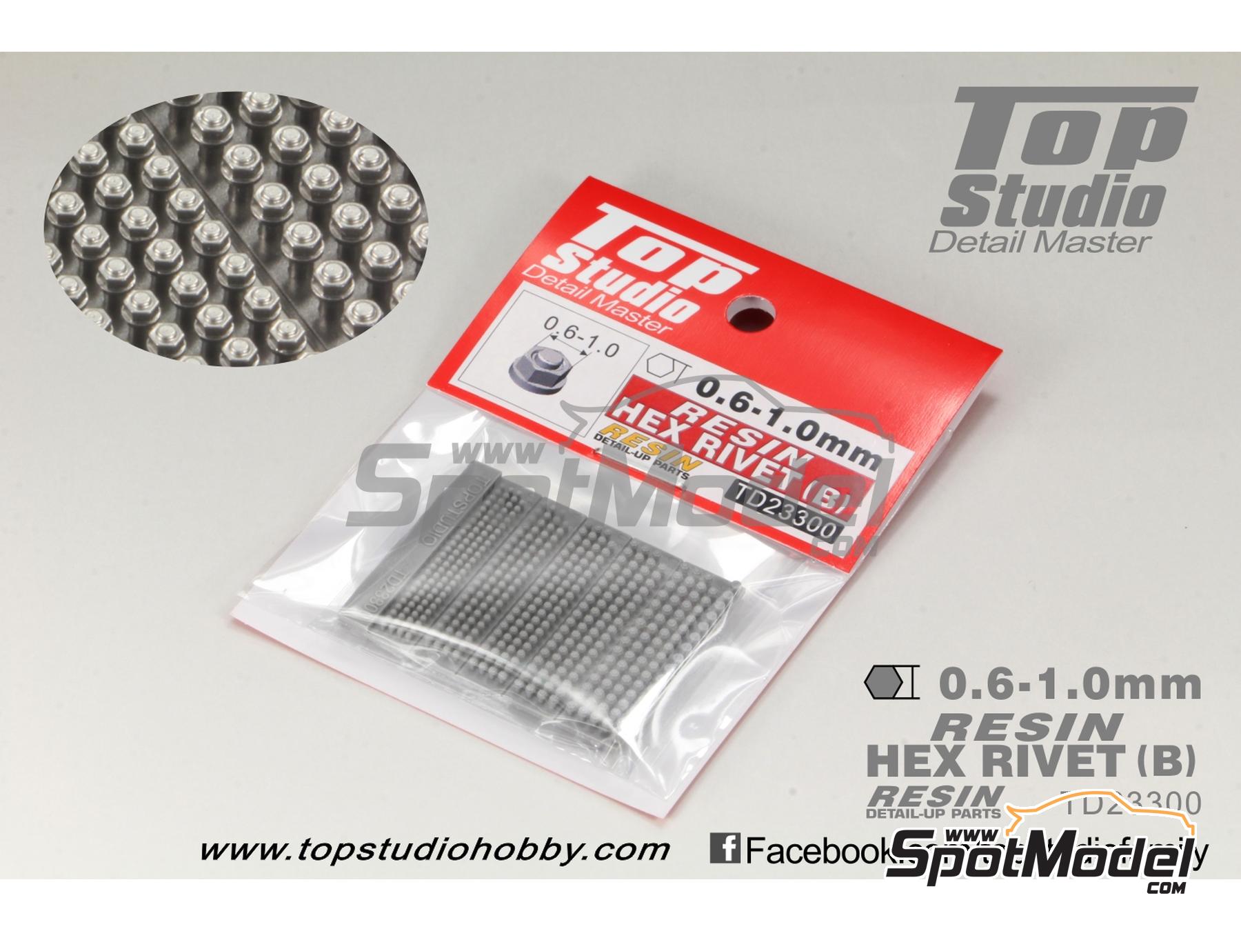 Image 1: Hex nut 0.6 mm to 1 mm (Type B) | Nuts manufactured by Top Studio (ref. TD23300)