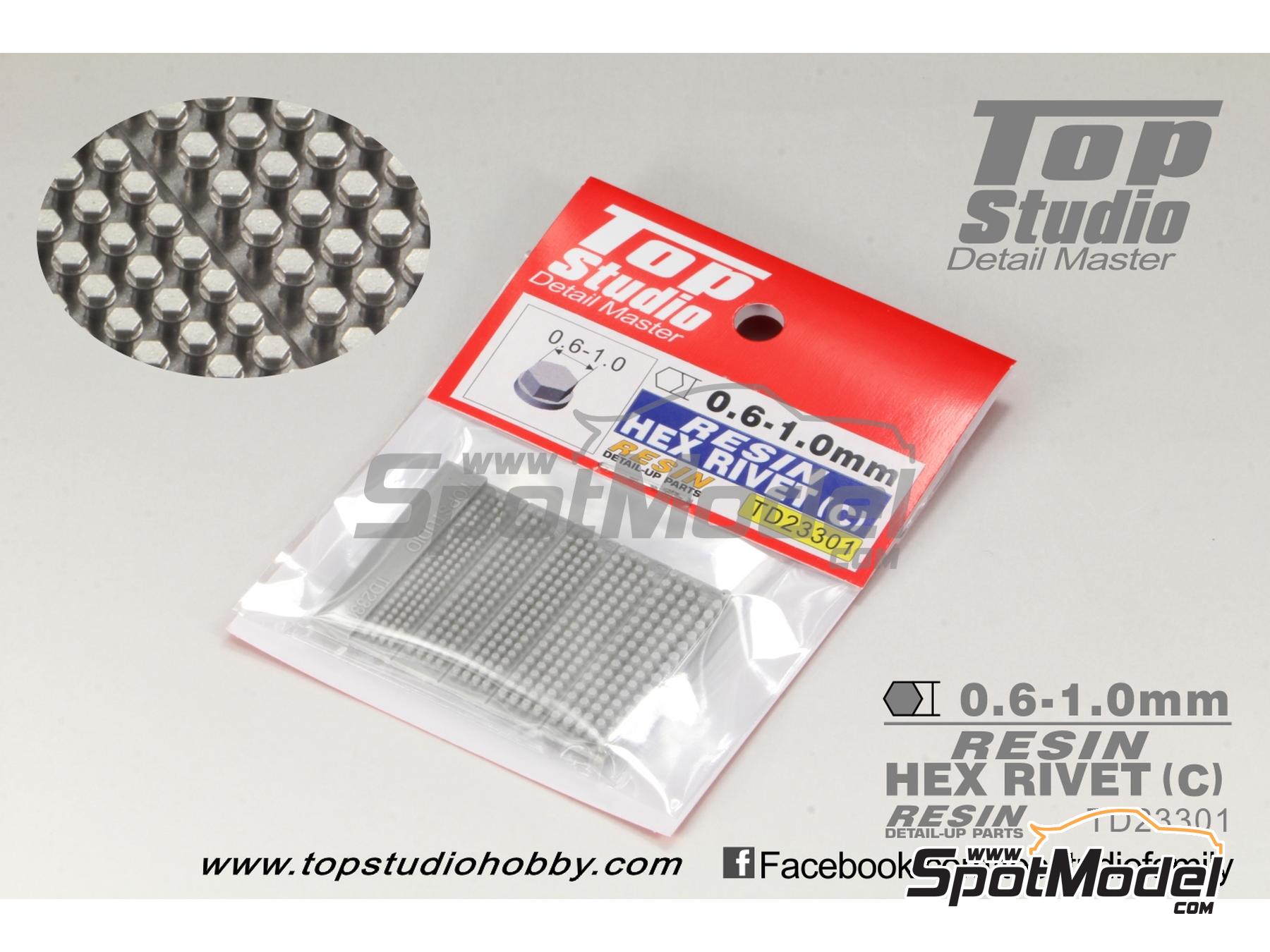 Image 1: Hex nut 0.6 mm to 1 mm (Type C) | Nuts manufactured by Top Studio (ref.&nbsp;TD23301)