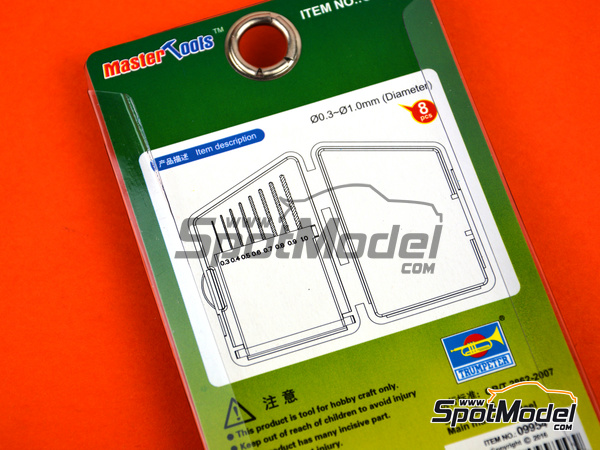 Image 3: Brocas de medidas 0.3mm a 1.0mm | Broca fabricado por Trumpeter (ref. 09954, tambien 9580208099545)