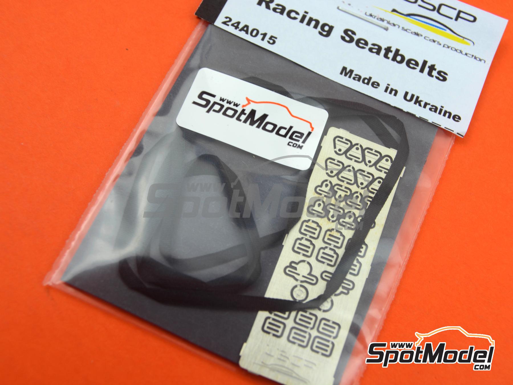 Image 5: Racing seatbelts - black | Seatbelts in 1/24 scale manufactured by USCP (ref.&nbsp;24A015)