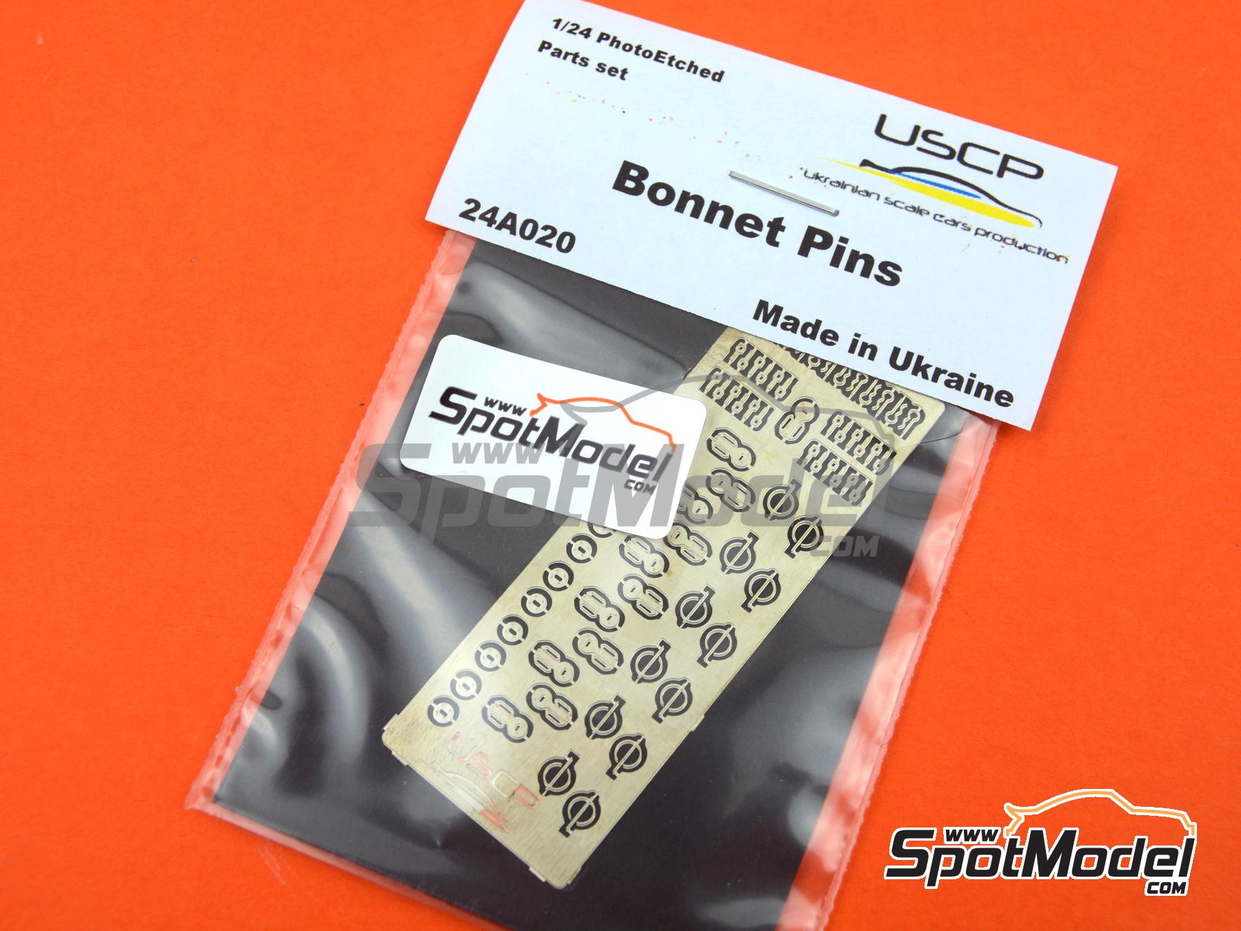 Image 4: Cierres de capot | Cierres de capot en escala&nbsp;1/24 fabricado por USCP (ref.&nbsp;24A020)