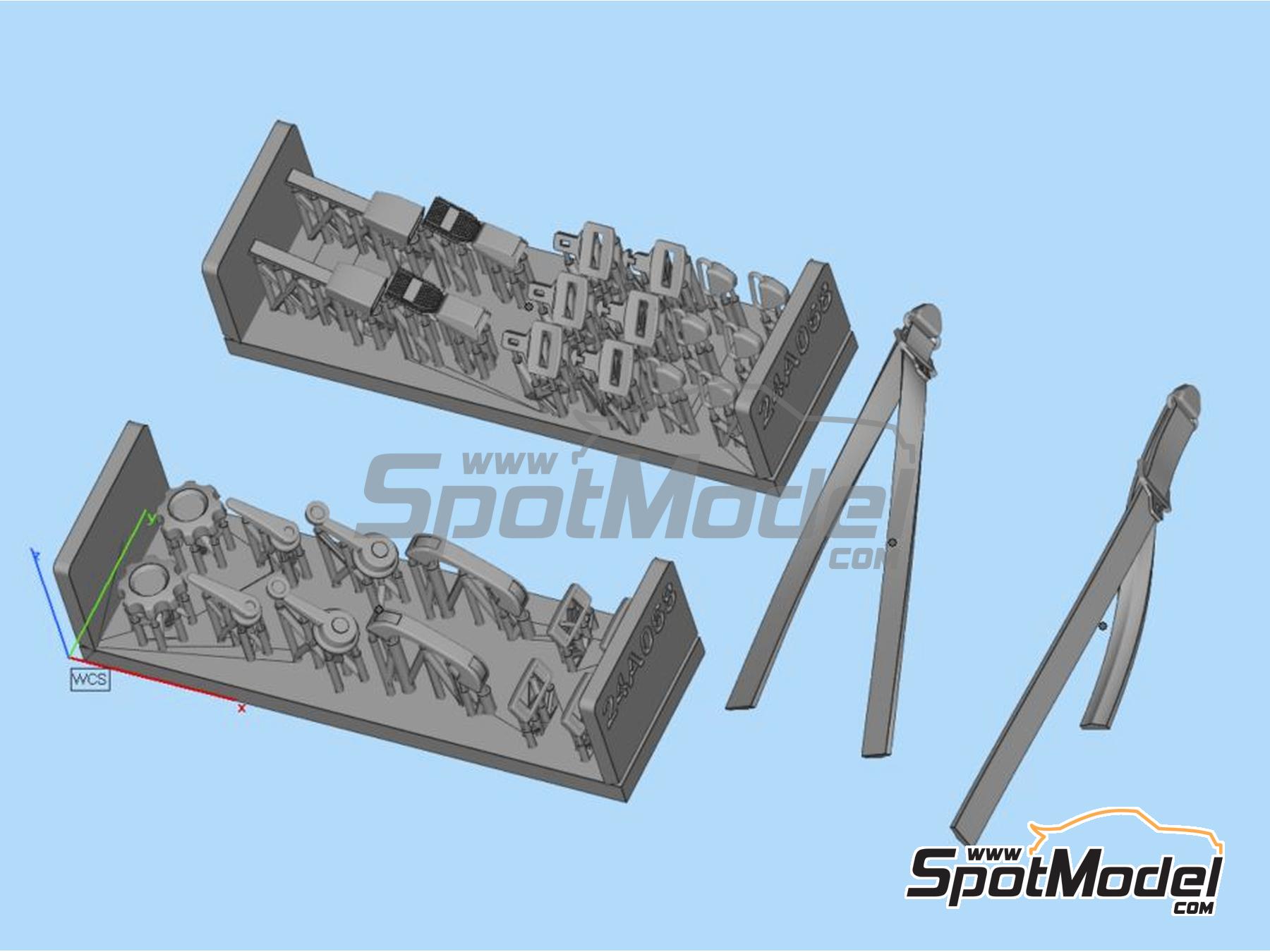 Image 1: Mini MPI Interior detail-up set A | Detail up set in 1/24 scale manufactured by USCP (ref.&nbsp;24A068)