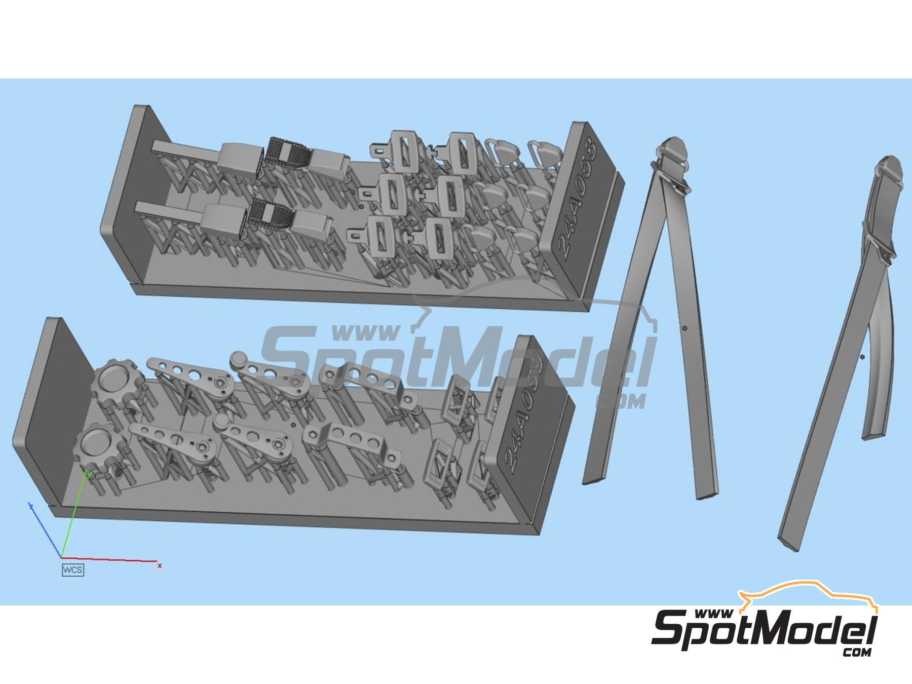 Image 1: Detallado interior para el Mini MPI - Set B | Set de mejora y detallado en escala&nbsp;1/24 fabricado por USCP (ref.&nbsp;24A069)
