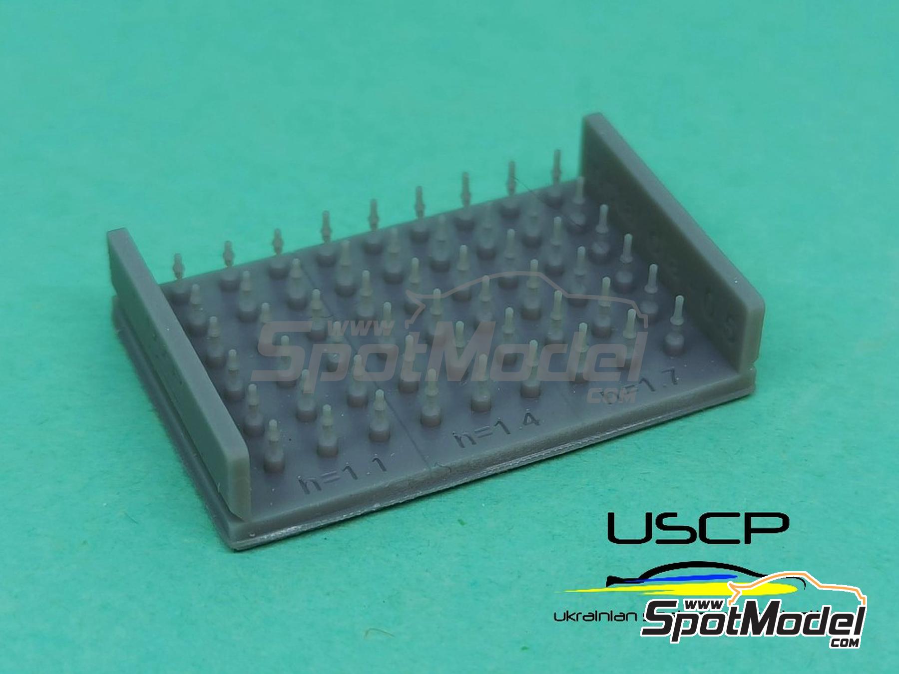 Image 3: V&aacute;lvulas de rueda | Detalle en escala&nbsp;1/24 fabricado por USCP (ref.&nbsp;24A071)