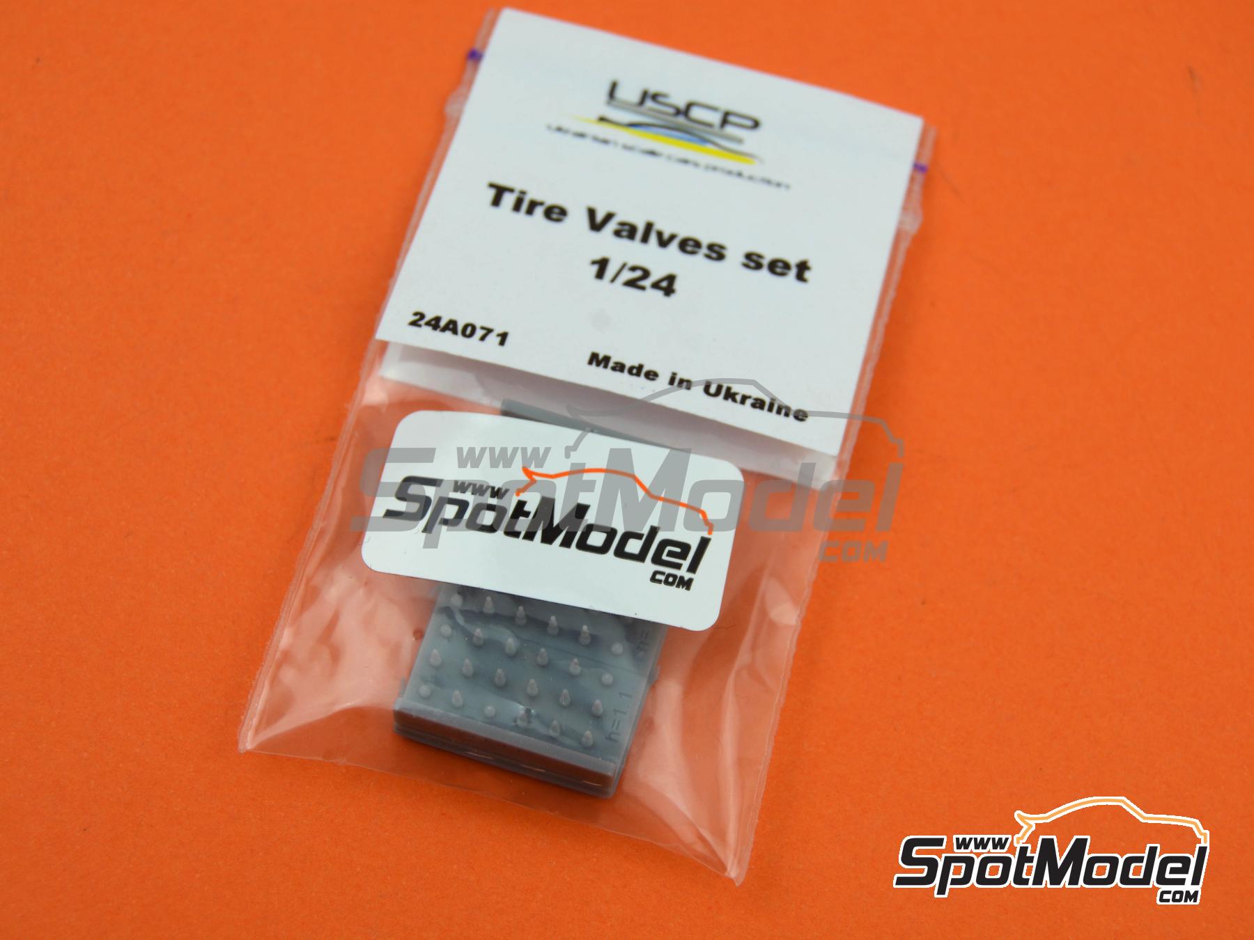 Image 6: V&aacute;lvulas de rueda | Detalle en escala&nbsp;1/24 fabricado por USCP (ref.&nbsp;24A071)