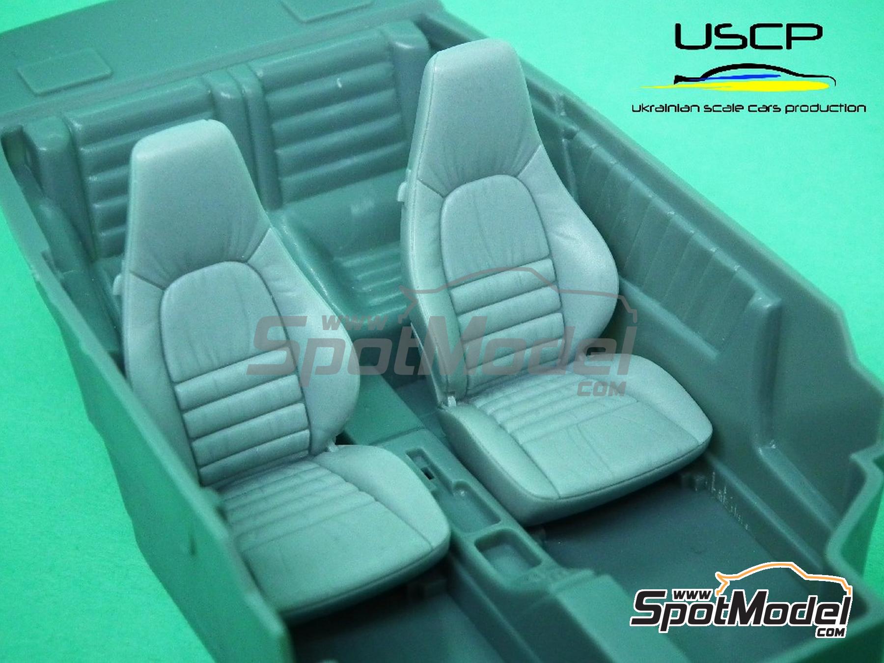 USCP 24A072: Seat 1/24 scale - Classic Porsche Leather seats