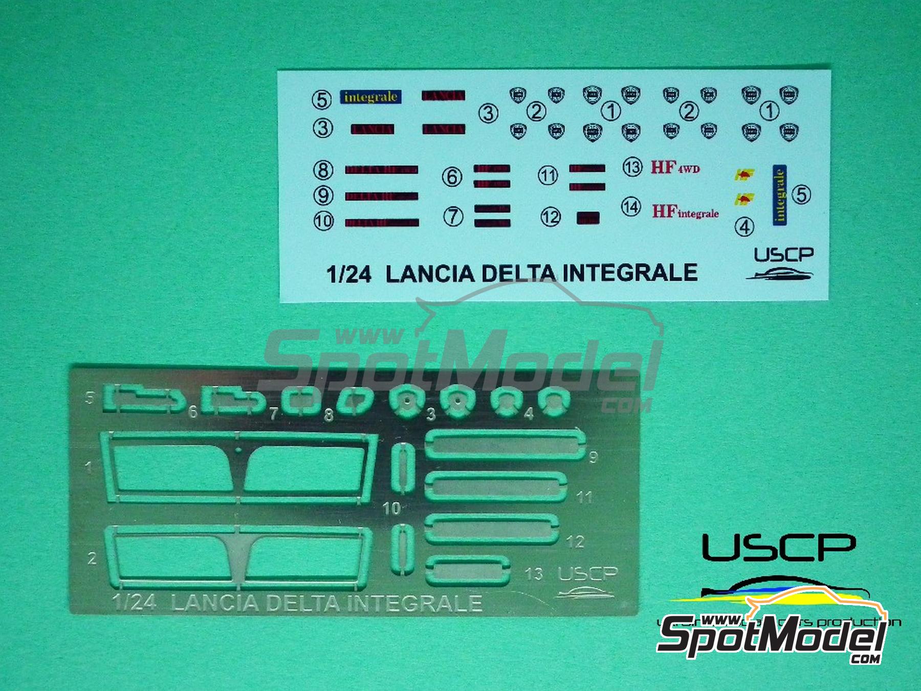 Image 6: Lancia Delta Integrale Late | Detail up set in 1/24 scale manufactured by USCP (ref.&nbsp;24A074)