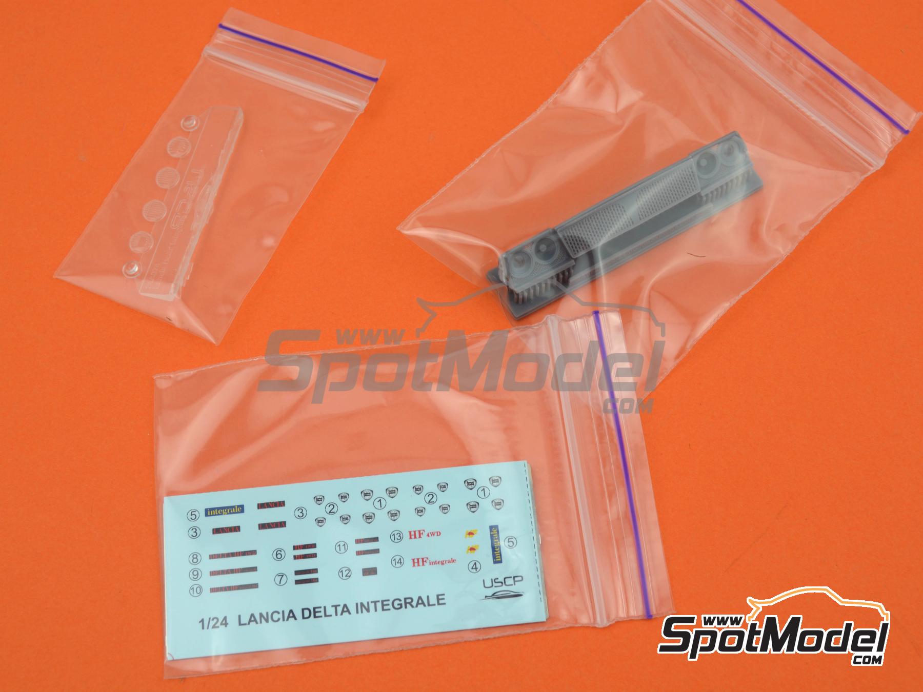 Image 13: Lancia Delta Integrale Late | Detail up set in 1/24 scale manufactured by USCP (ref.&nbsp;24A074)