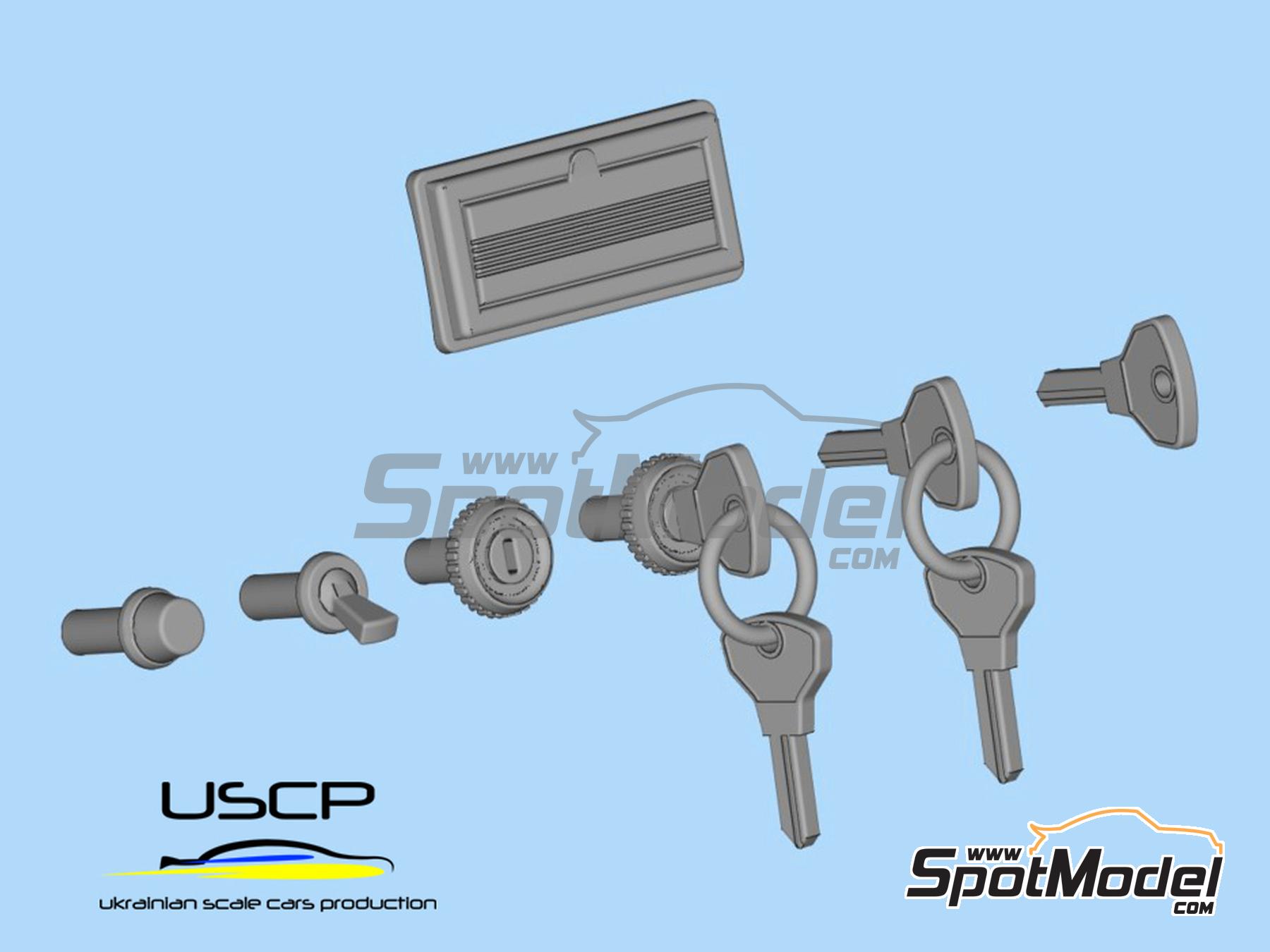 Image 10: Fiat 500F - Detallado interior | Set de mejora y detallado en escala 1/24 fabricado por USCP (ref. 24A087)
