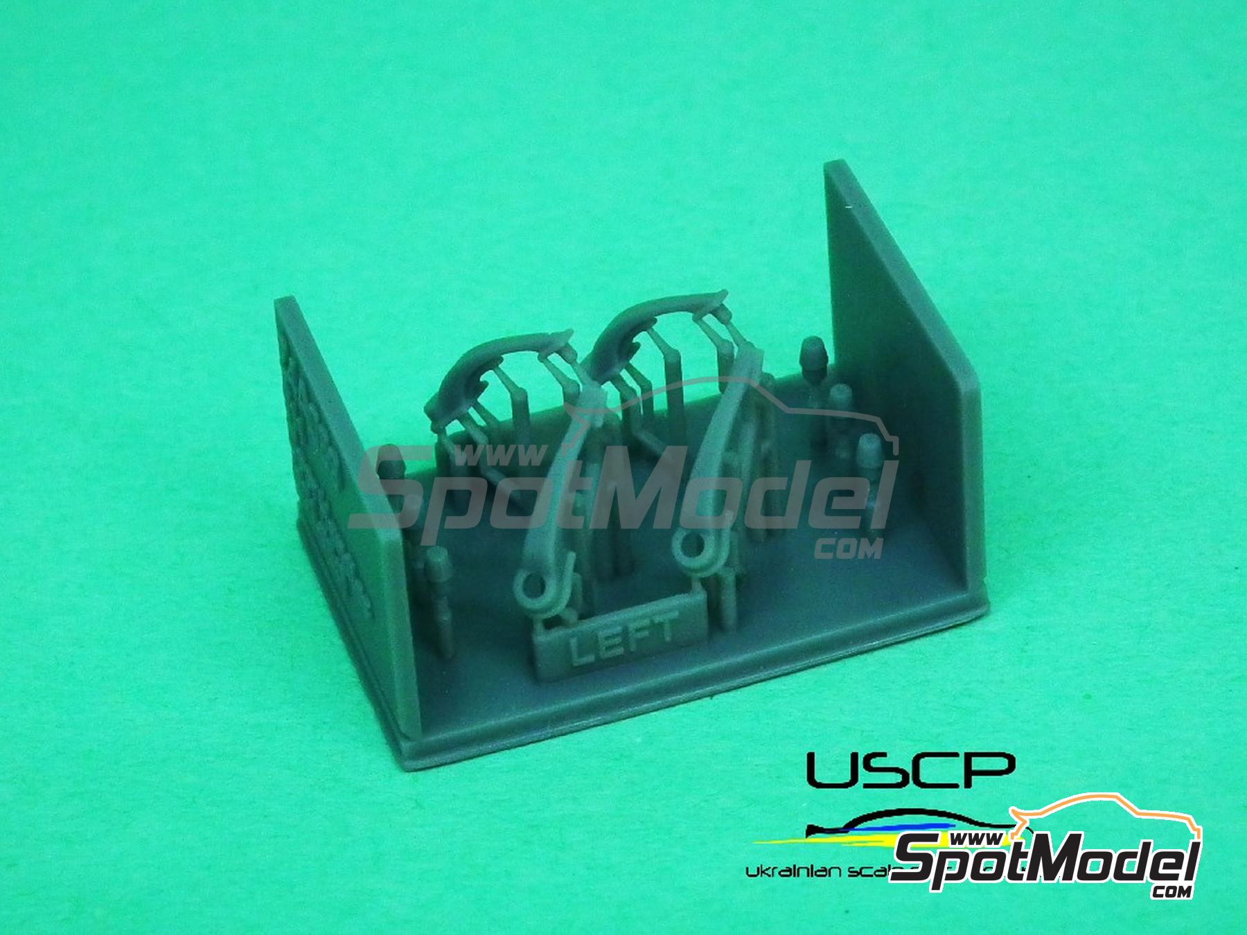 Image 4: Manetas de puerta cl&aacute;sicas Porsche 911 | Detalle en escala&nbsp;1/24 fabricado por USCP (ref.&nbsp;24A089)