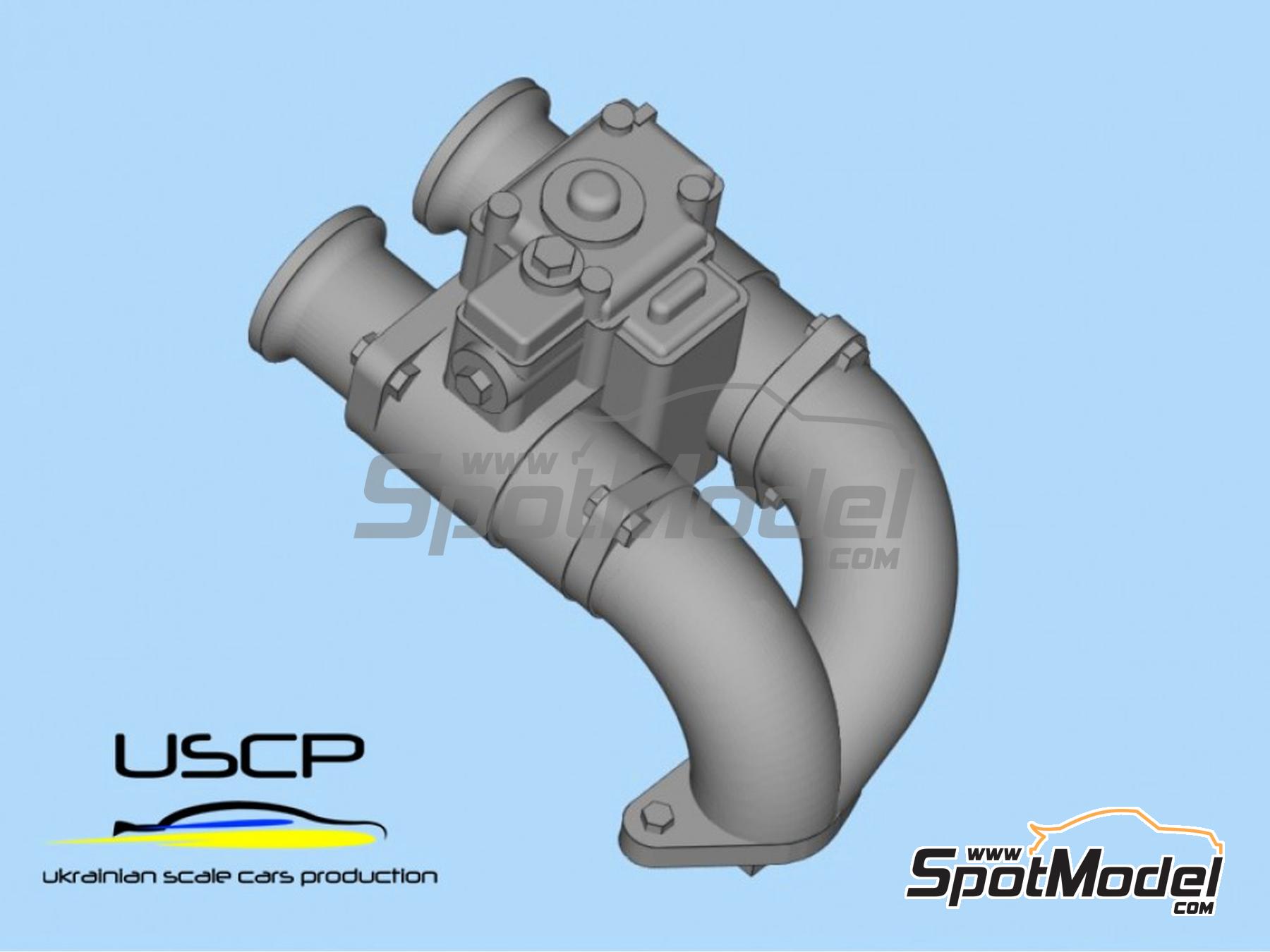 Image 3: Abarth 695 Weber Carburetor set | Detail in 1/24 scale manufactured by USCP (ref. 24A091)