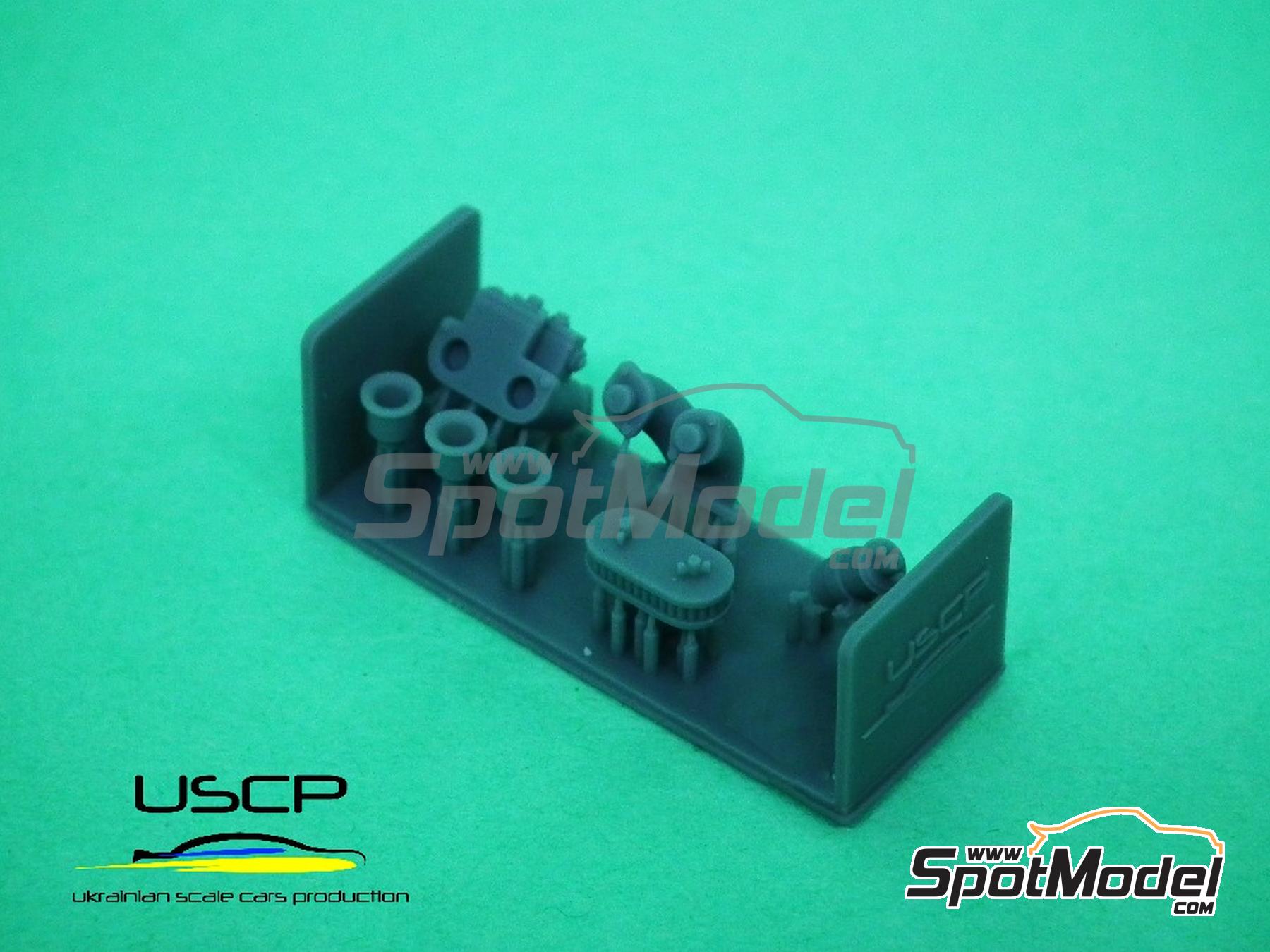 Image 6: Abarth 695 Weber Carburetor set | Detail in 1/24 scale manufactured by USCP (ref. 24A091)
