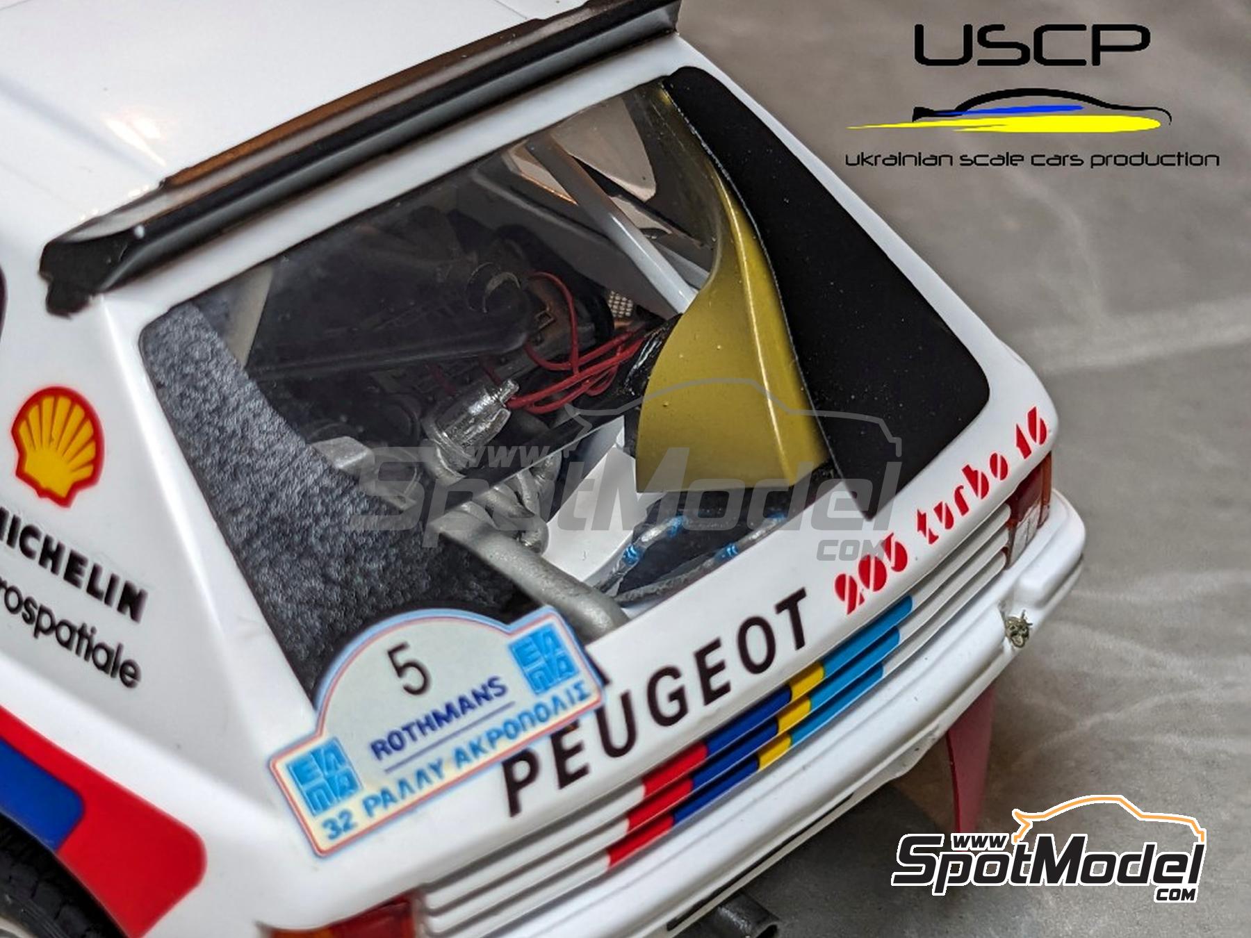 Image 3: Peugeot 205 T16 - Rear Air scoops | Detail in 1/24 scale manufactured by USCP (ref.&nbsp;24A094)