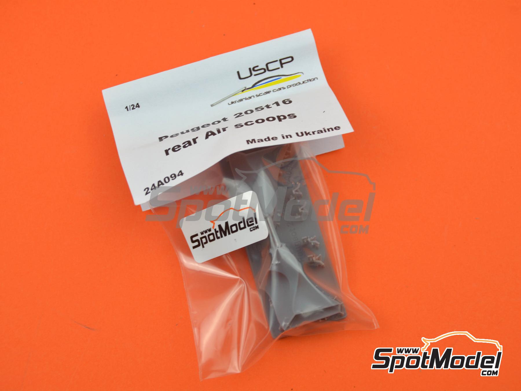 Image 6: Peugeot 205 T16 - Rear Air scoops | Detail in 1/24 scale manufactured by USCP (ref.&nbsp;24A094)