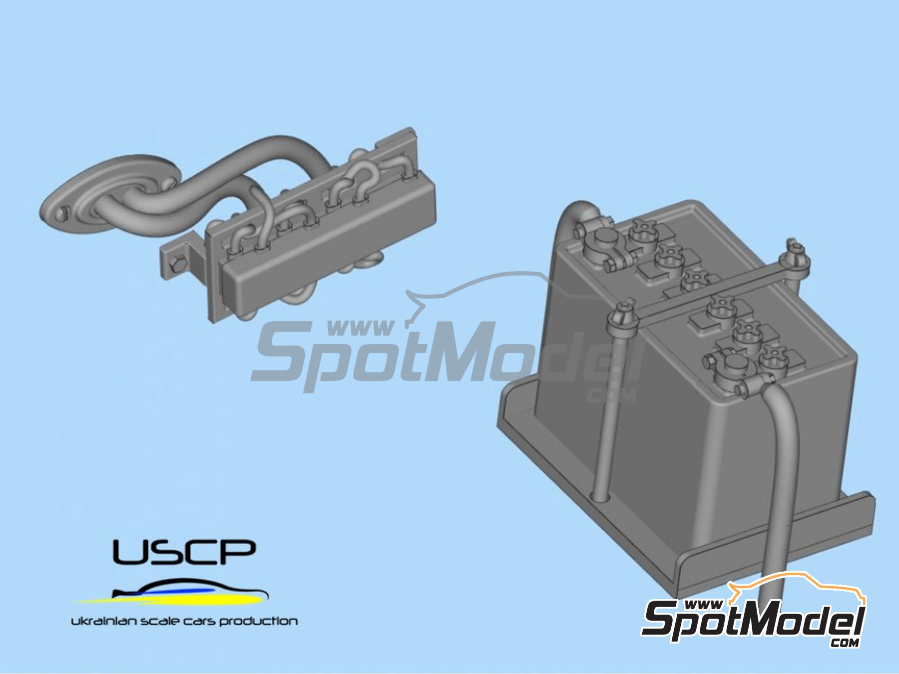 Image 6: Alfa Romeo Giulia Sprint GTA - Engine bay detail-up | Detail up set in 1/24 scale manufactured by USCP (ref.&nbsp;24A095)