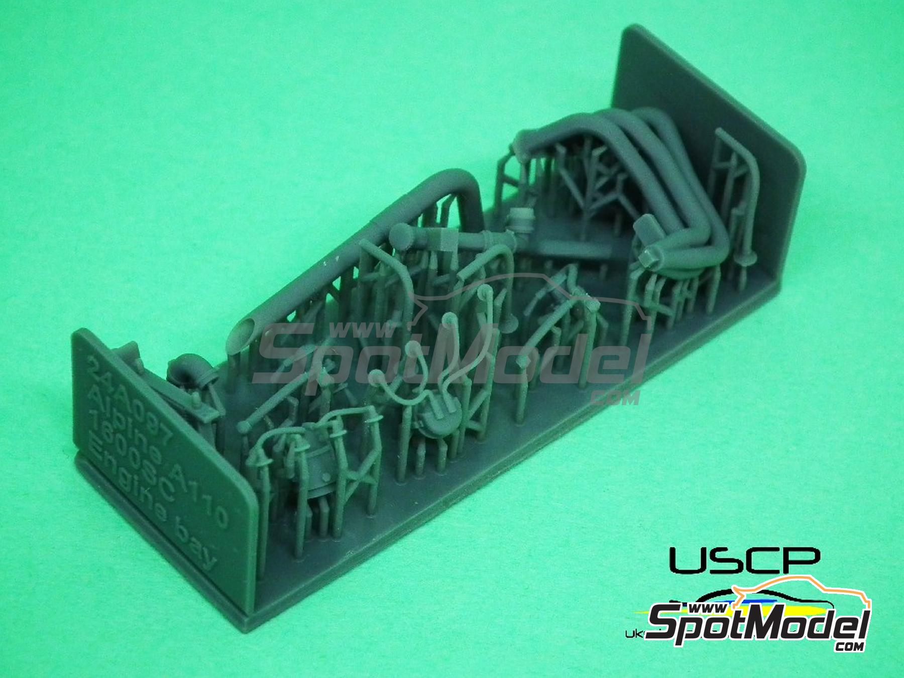 Image 9: Alpine A110 1600SC - Detallado del compartimiento motor | Set de mejora y detallado en escala&nbsp;1/24 fabricado por USCP (ref.&nbsp;24A097)