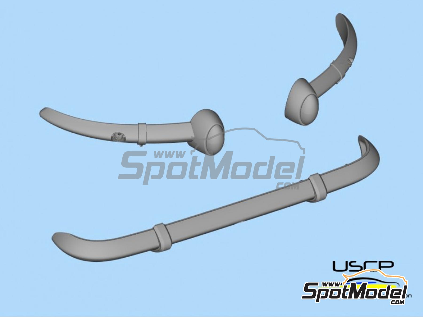 Image 5: Alpine A110 - Bumpers early type | Detail in 1/24 scale manufactured by USCP (ref.&nbsp;24A101)
