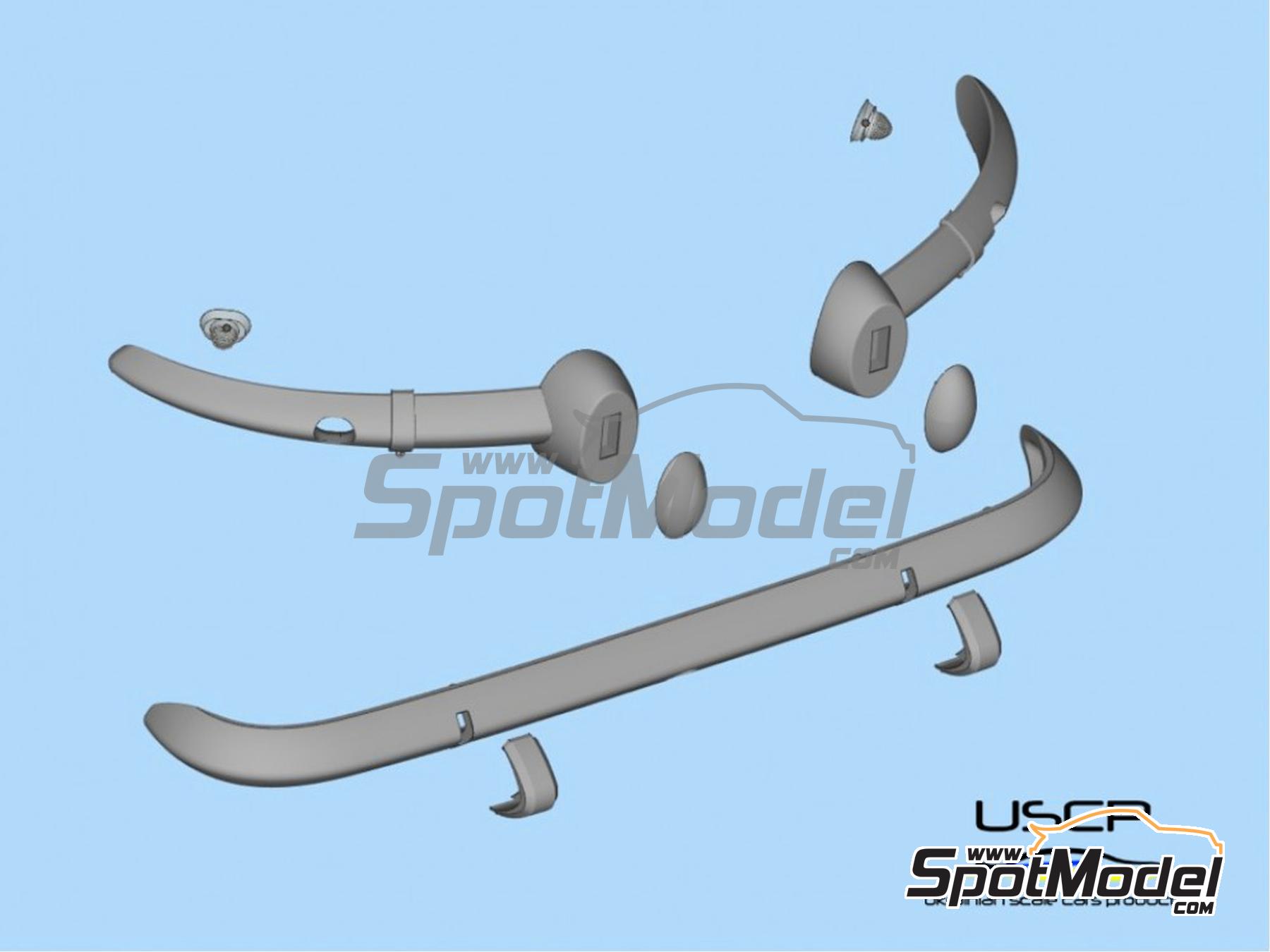 Image 6: Alpine A110 - Bumpers early type | Detail in 1/24 scale manufactured by USCP (ref.&nbsp;24A101)