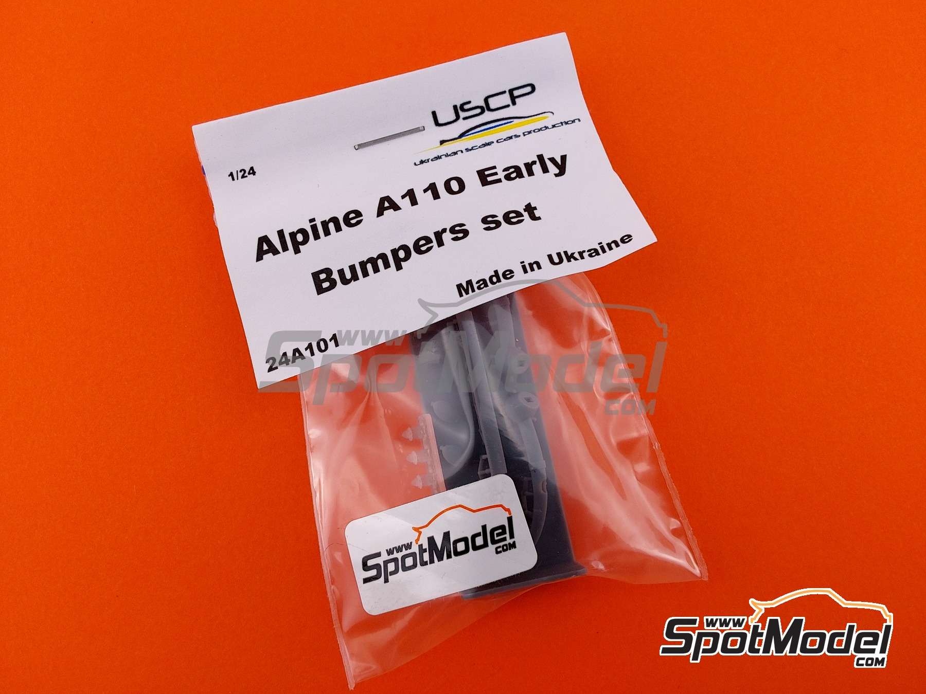 Image 10: Alpine A110 - Bumpers early type | Detail in 1/24 scale manufactured by USCP (ref.&nbsp;24A101)