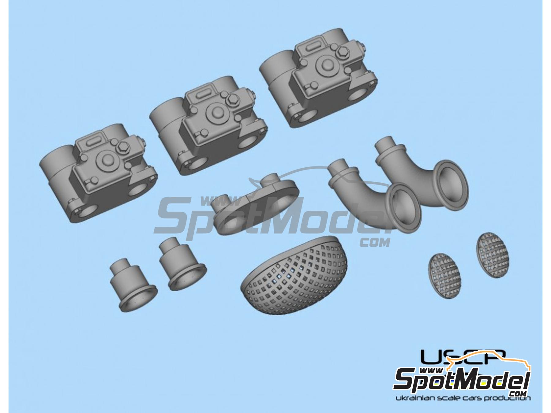 Image 8: Weber Carburetor set | Detail in 1/24 scale manufactured by USCP (ref. 24A103)