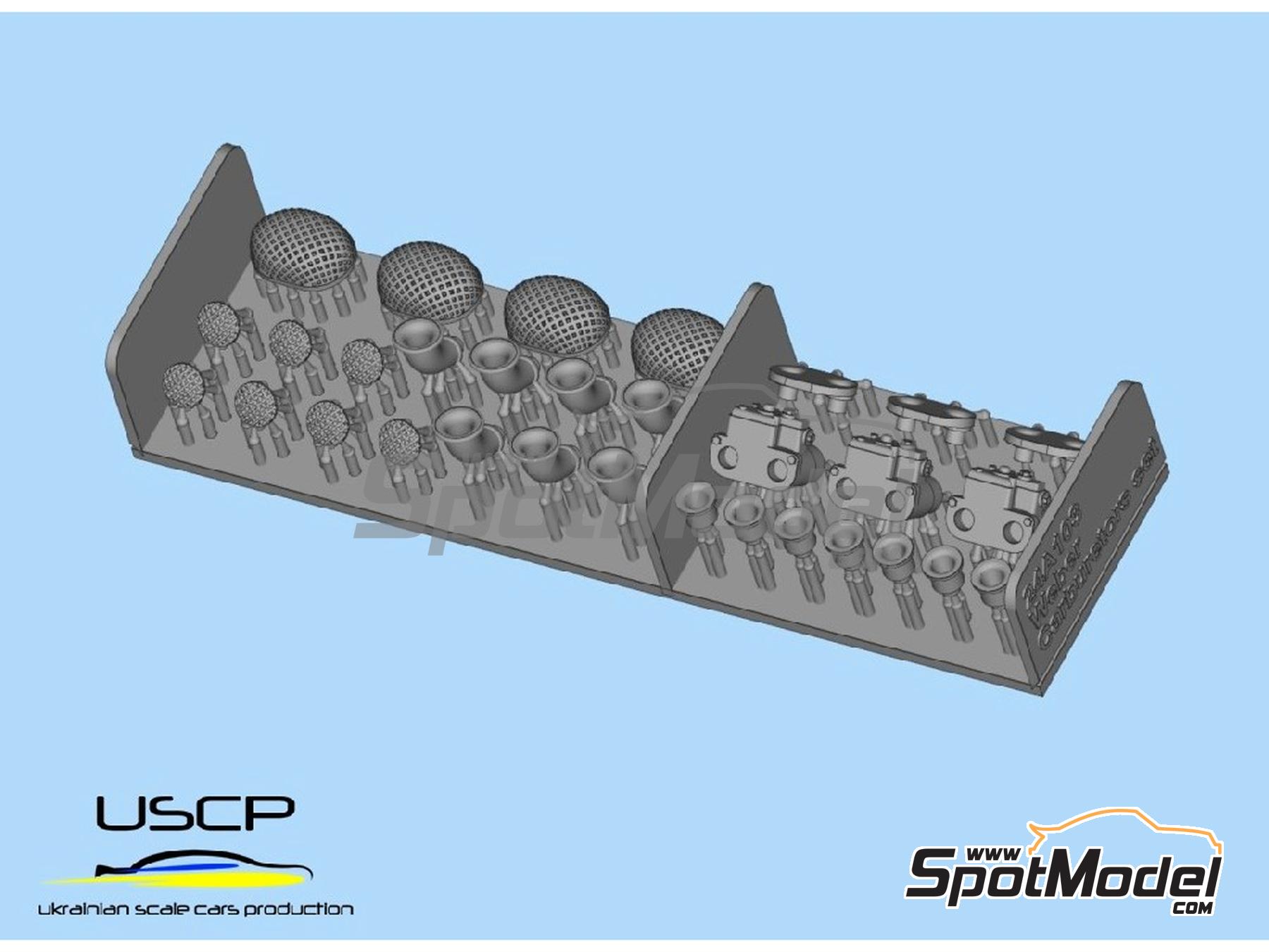 Image 9: Weber Carburetor set | Detail in 1/24 scale manufactured by USCP (ref. 24A103)
