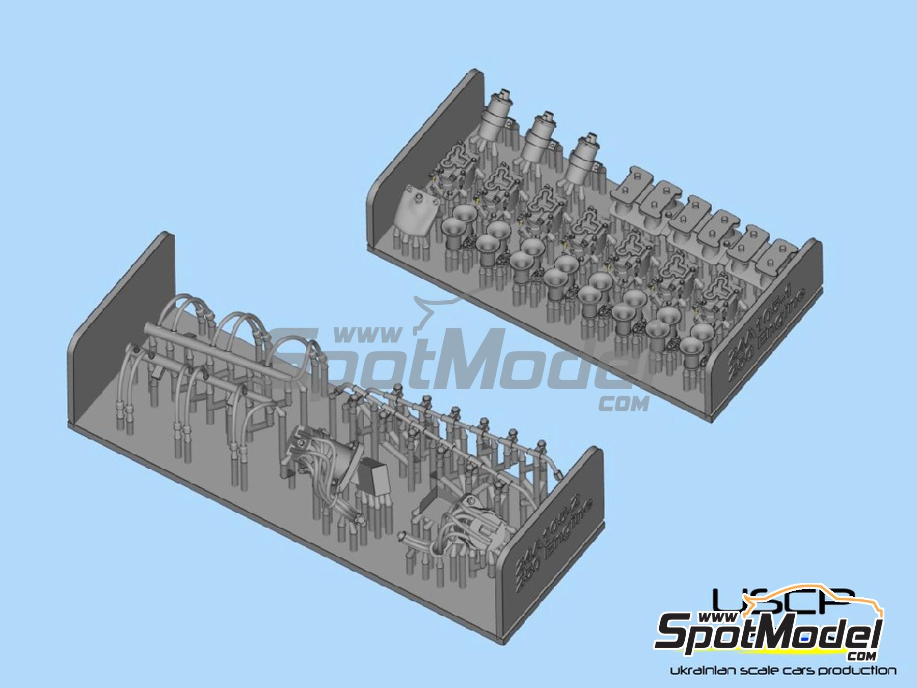 USCP 24A105: Detail up set 1/24 scale - Engine bay detail-up for