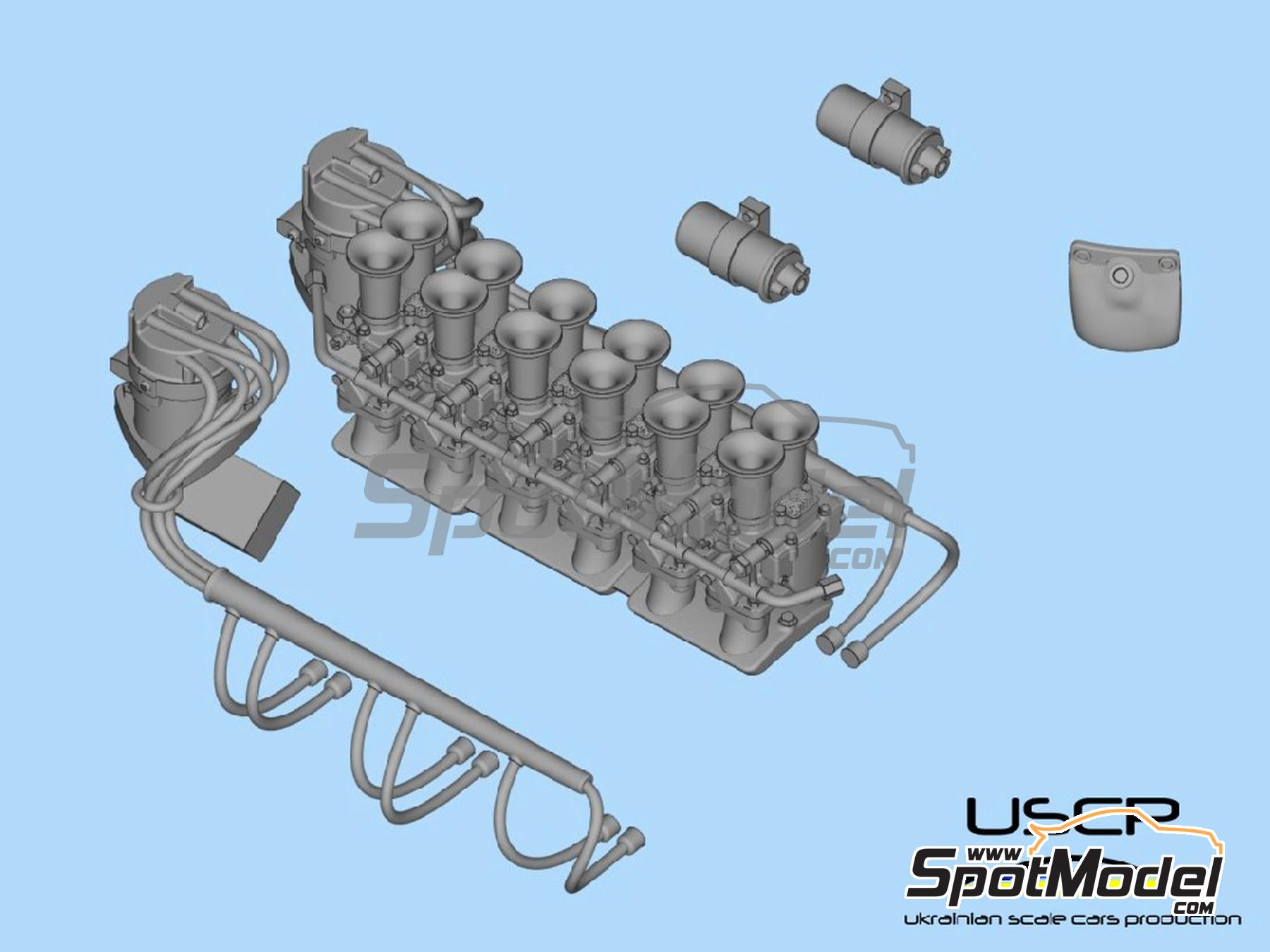 Ferrari 250 GTO Colombo V12 Engine Model - 3D Printed Resine, Scales 1:24 To 1:8 2 thumbnail image