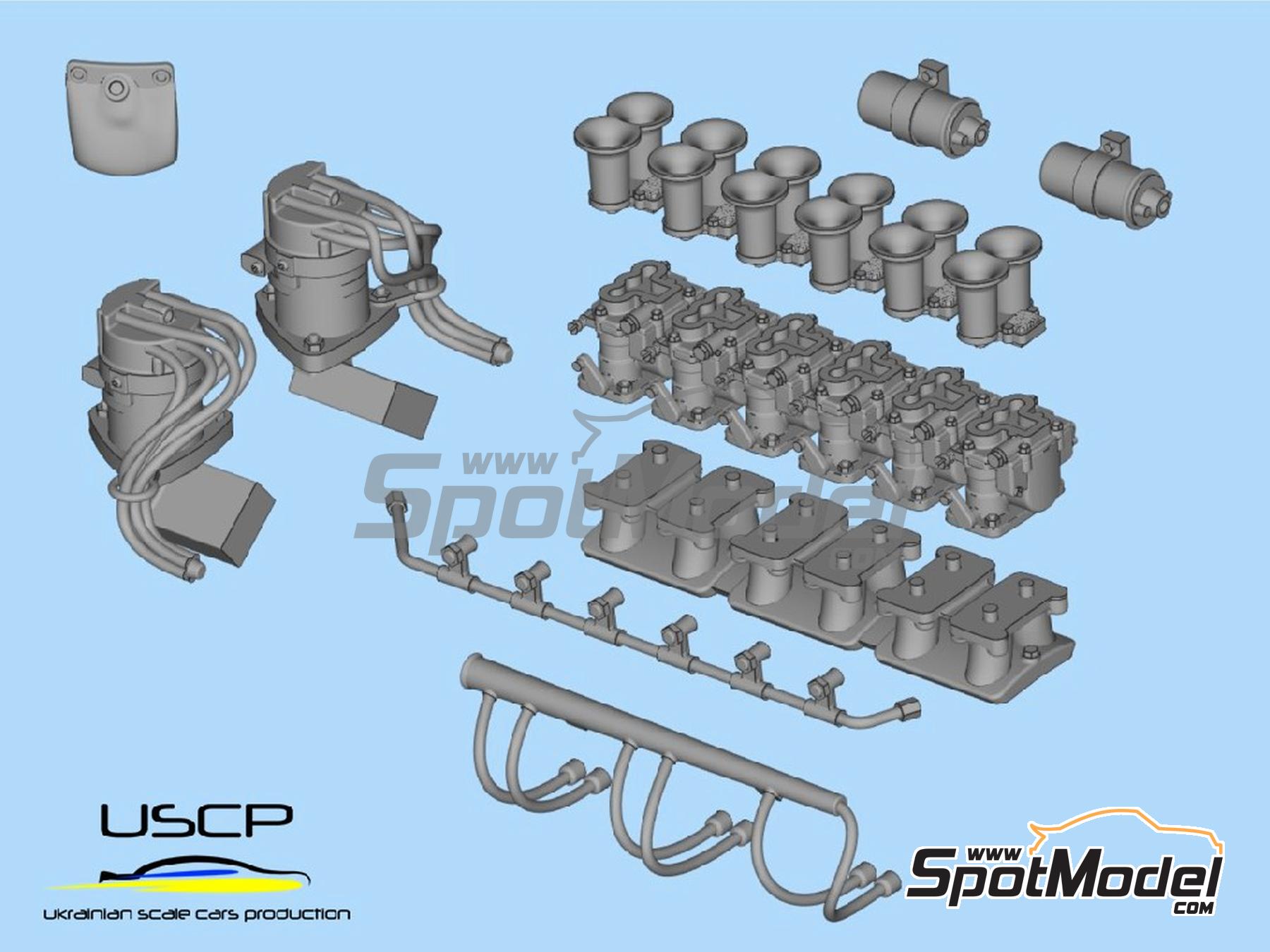 USCP 24A105: Detail up set 1/24 scale - Engine bay detail-up
