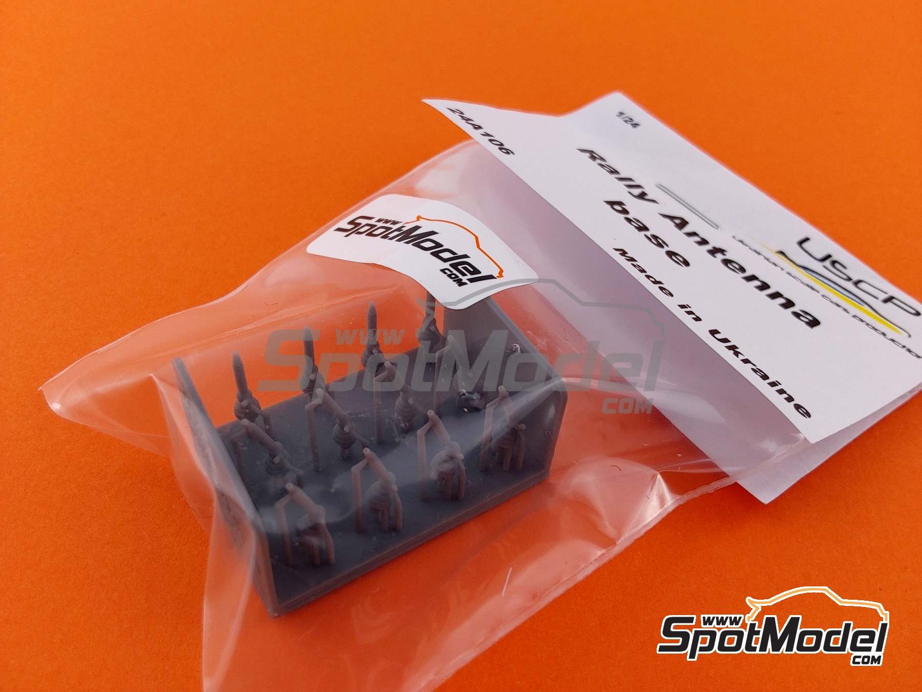 Image 6: Base de antena de rally | Detalle en escala&nbsp;1/24 fabricado por USCP (ref.&nbsp;24A106)