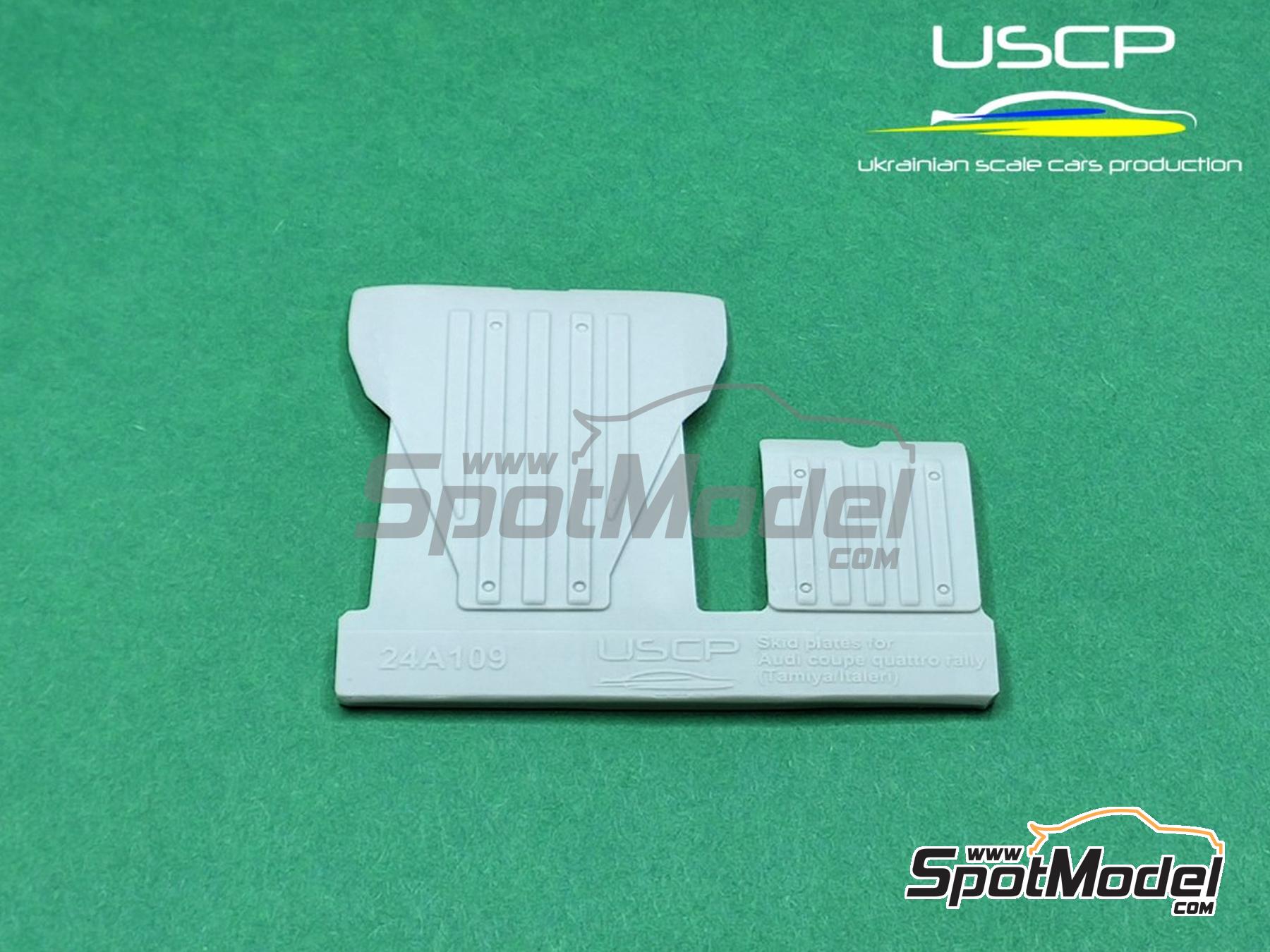 Image 1: Skid plates for Audi Quattro rally | Detail in 1/24 scale manufactured by USCP (ref.&nbsp;24A109)