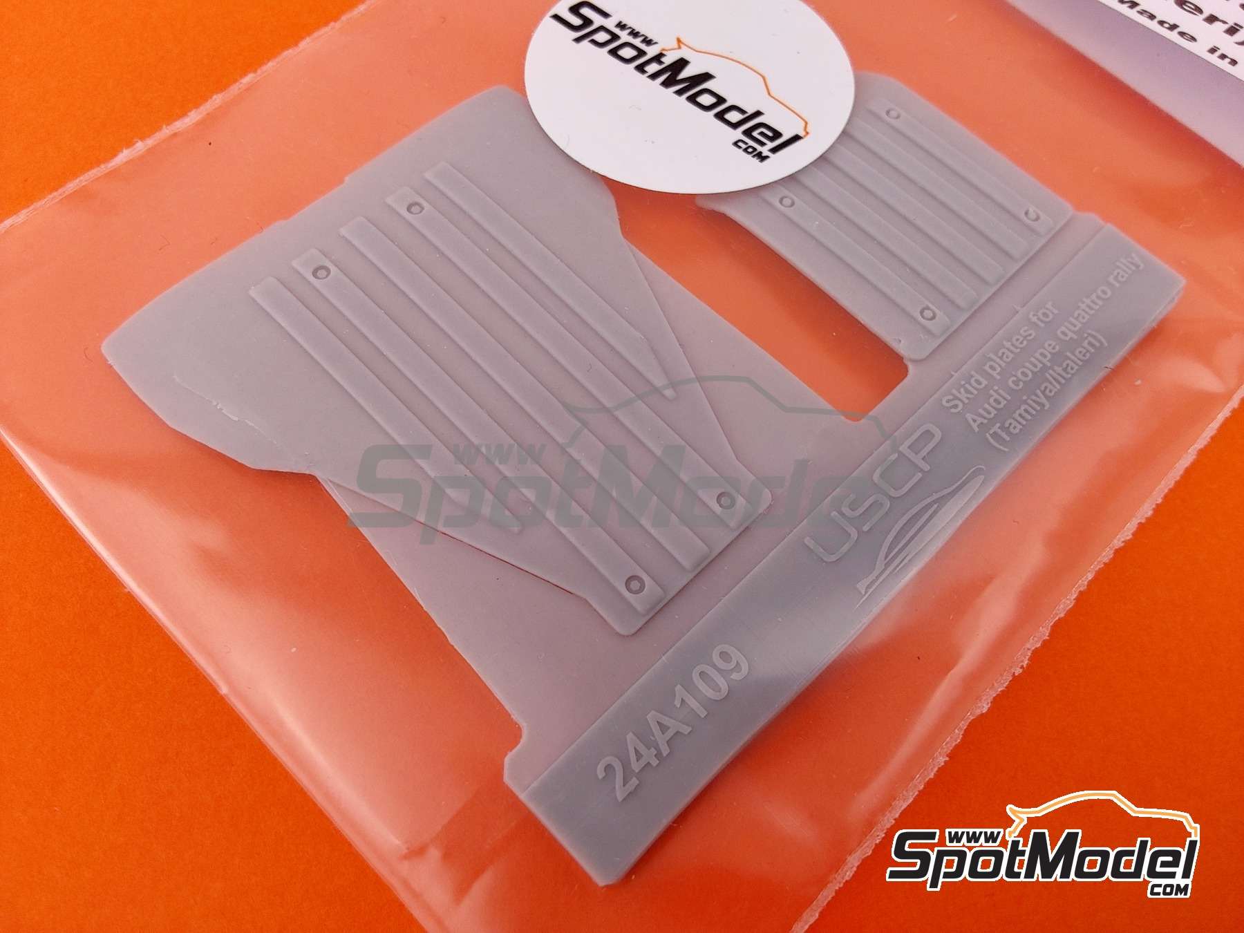 Image 5: Skid plates for Audi Quattro rally | Detail in 1/24 scale manufactured by USCP (ref.&nbsp;24A109)